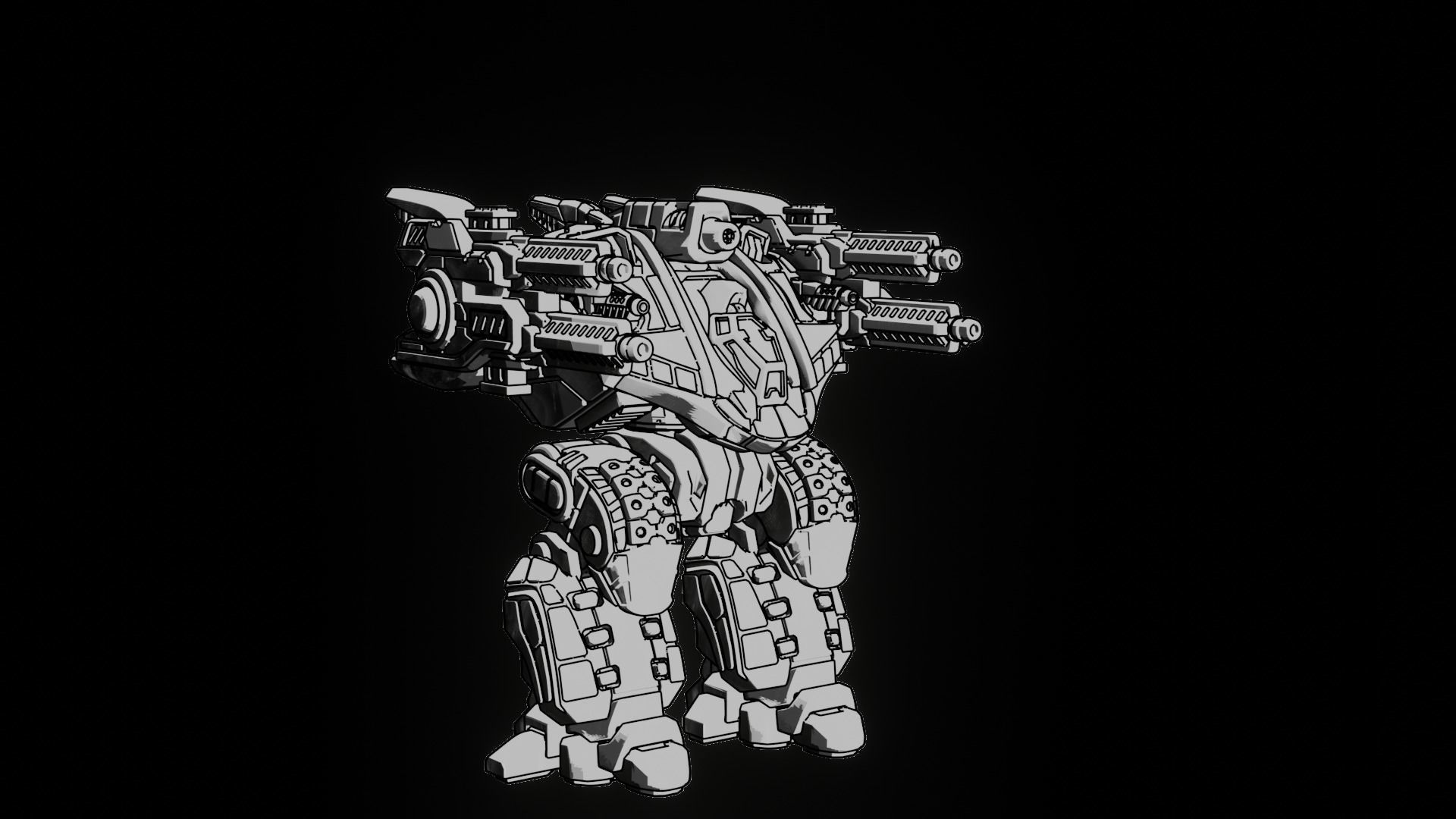 Zelus - Assault Mech 3D print model_3