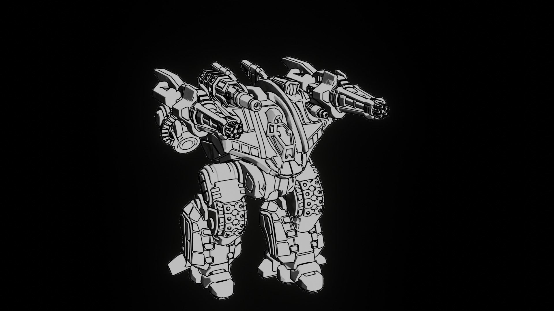 Zelus - Assault Mech 3D print model_4