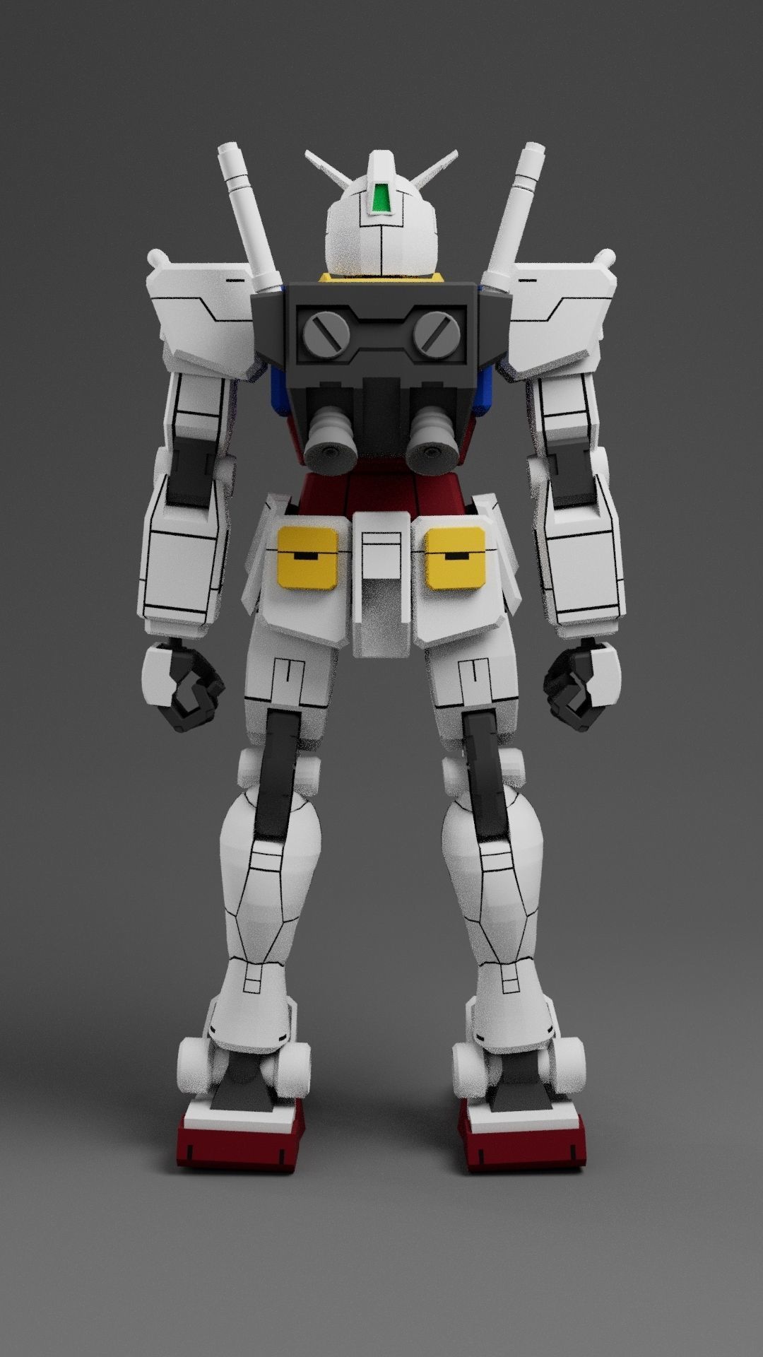 Rx-78-2 Gundam 3D model_11