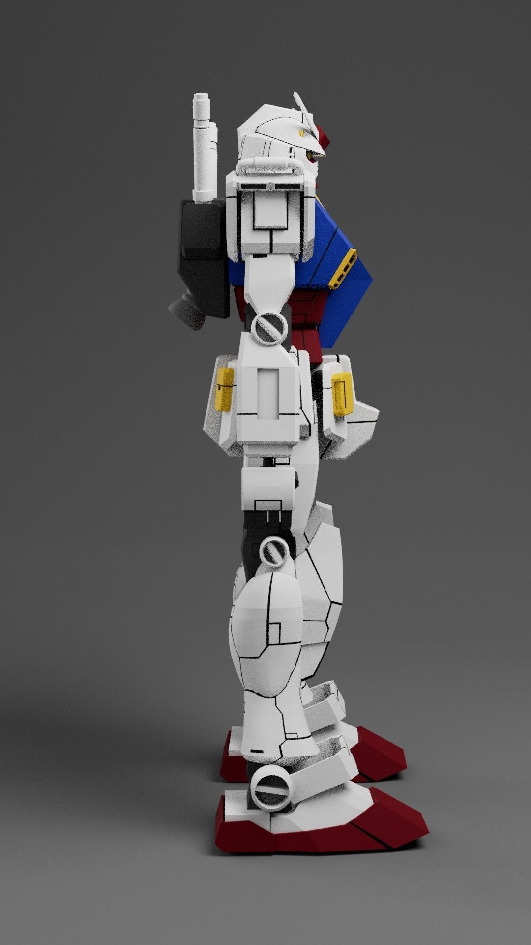 Rx-78-2 Gundam 3D model_9