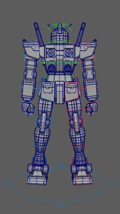 Rx-78-2 Gundam 3D model_16
