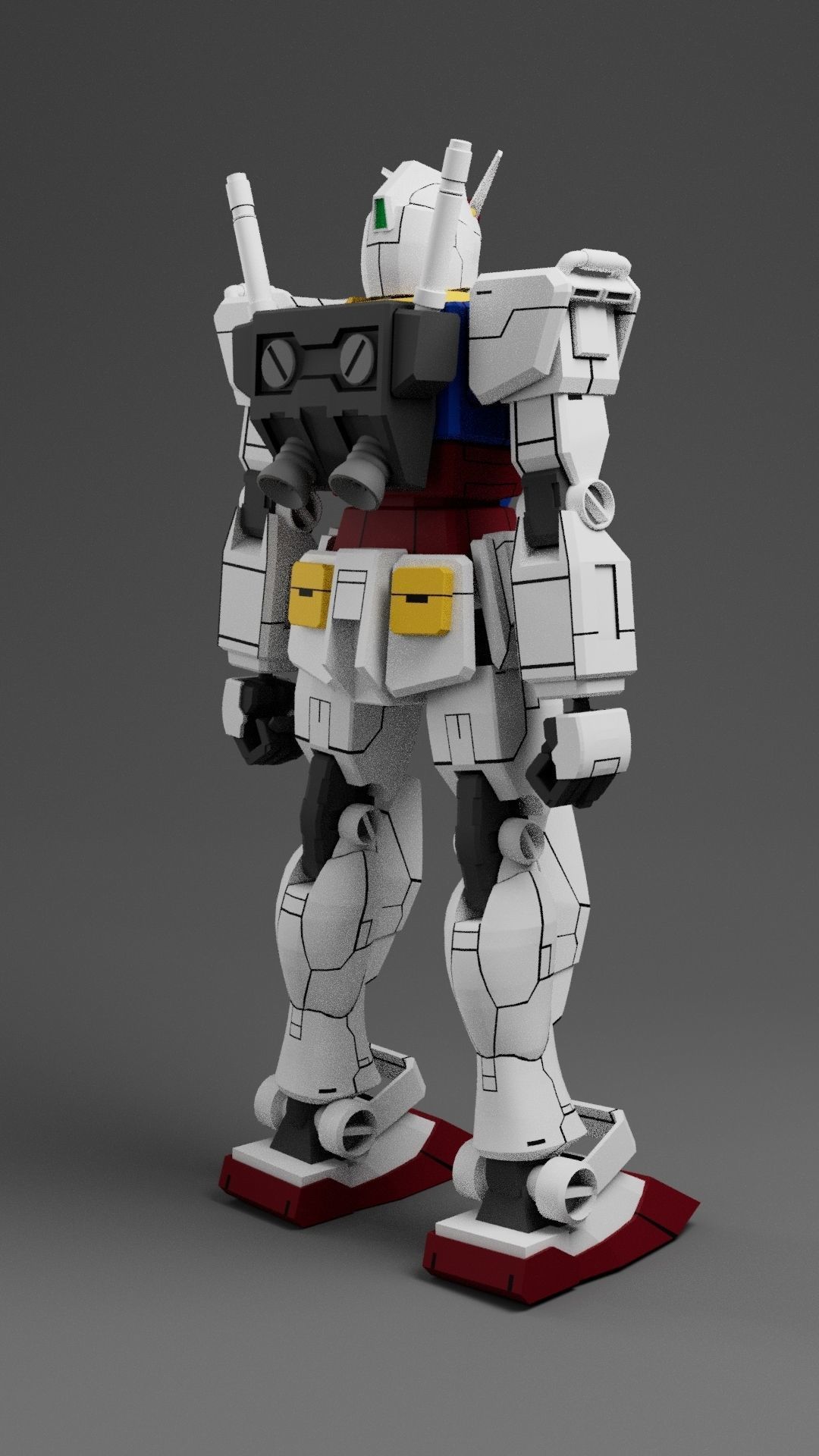 Rx-78-2 Gundam 3D model_10