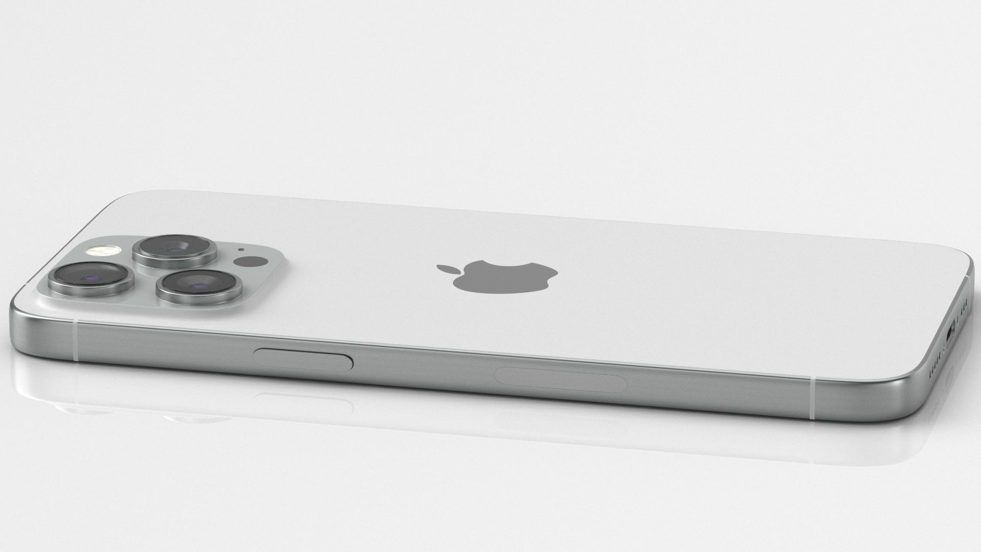 Apple iPhone 15 pro max white 3D model_2