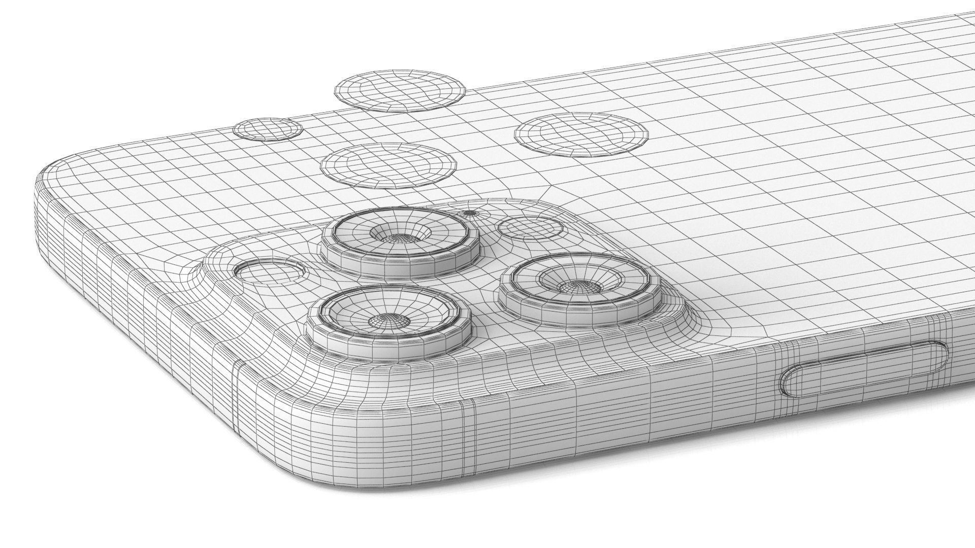 Apple iPhone 15 pro max white 3D model_11