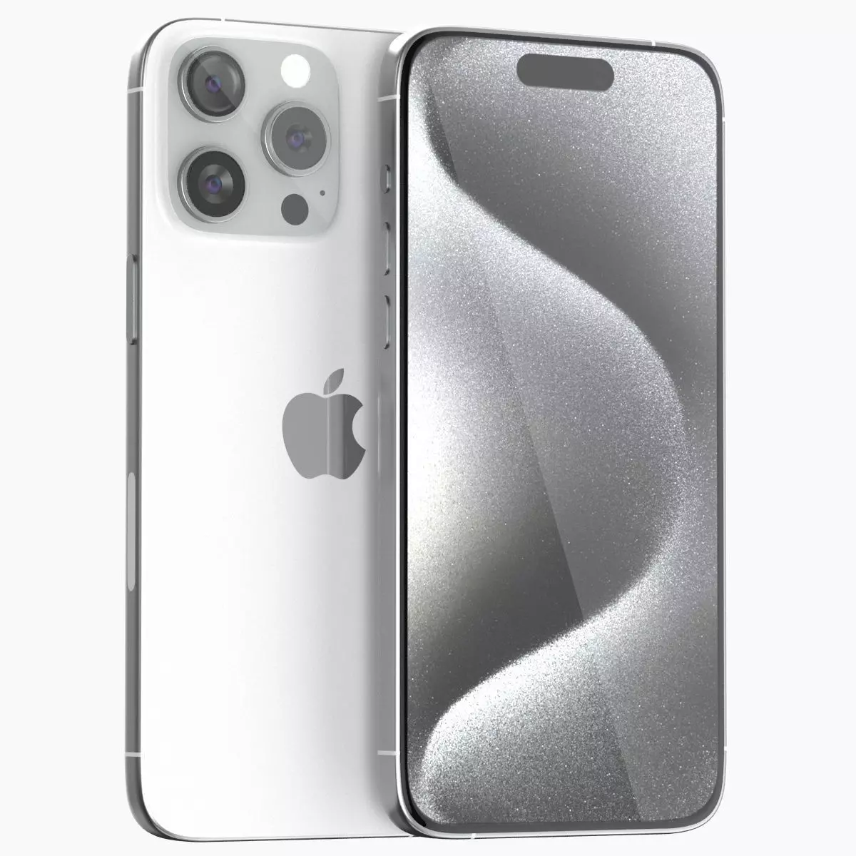 Apple iPhone 15 pro max white 3D model_0
