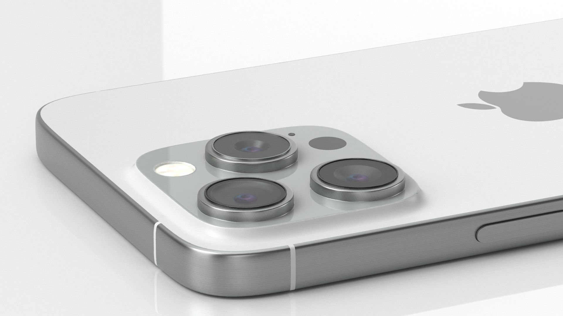 Apple iPhone 15 pro max white 3D model_3