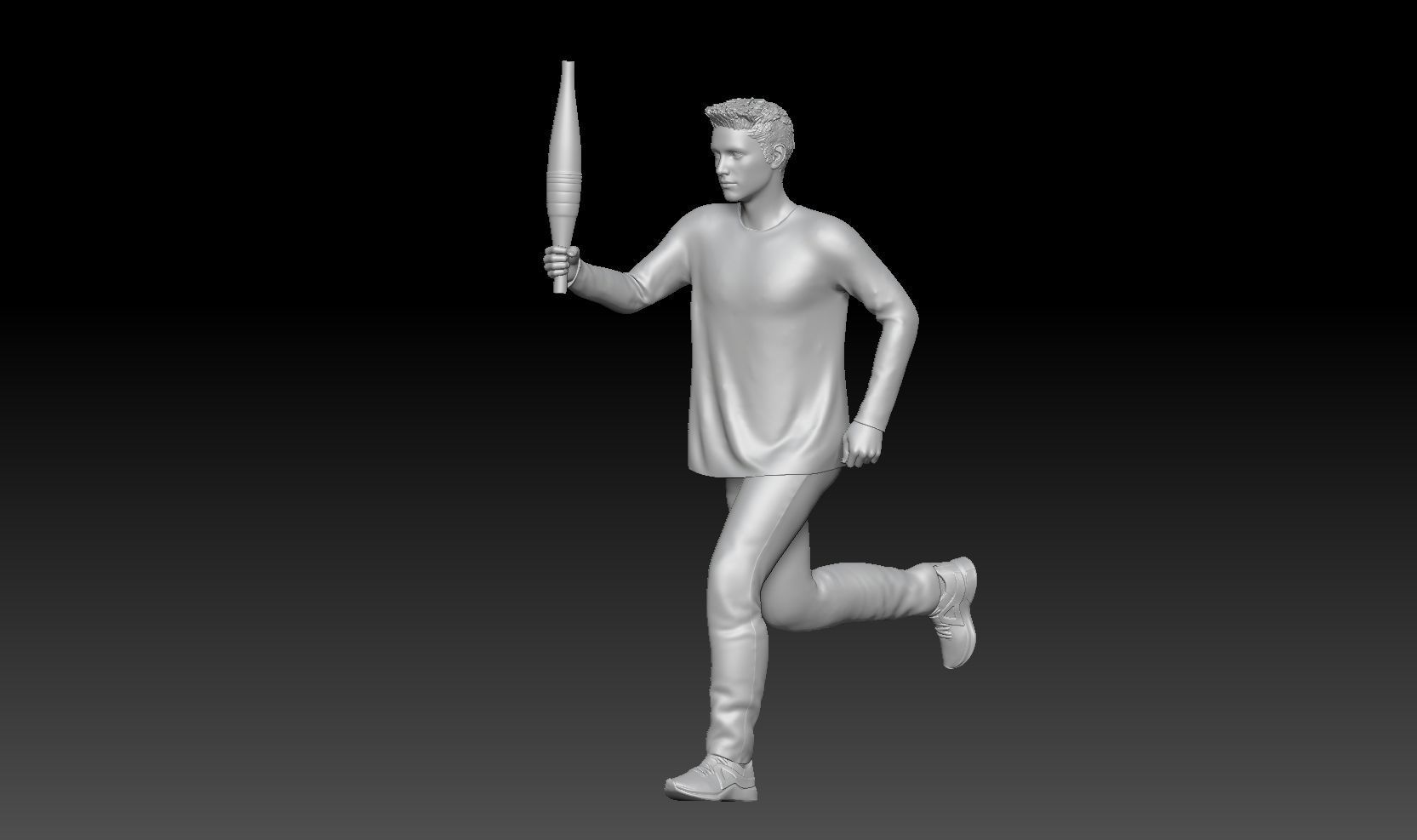 OLYMPIC TORCH 2024 FRANCE 3 3D print model_1