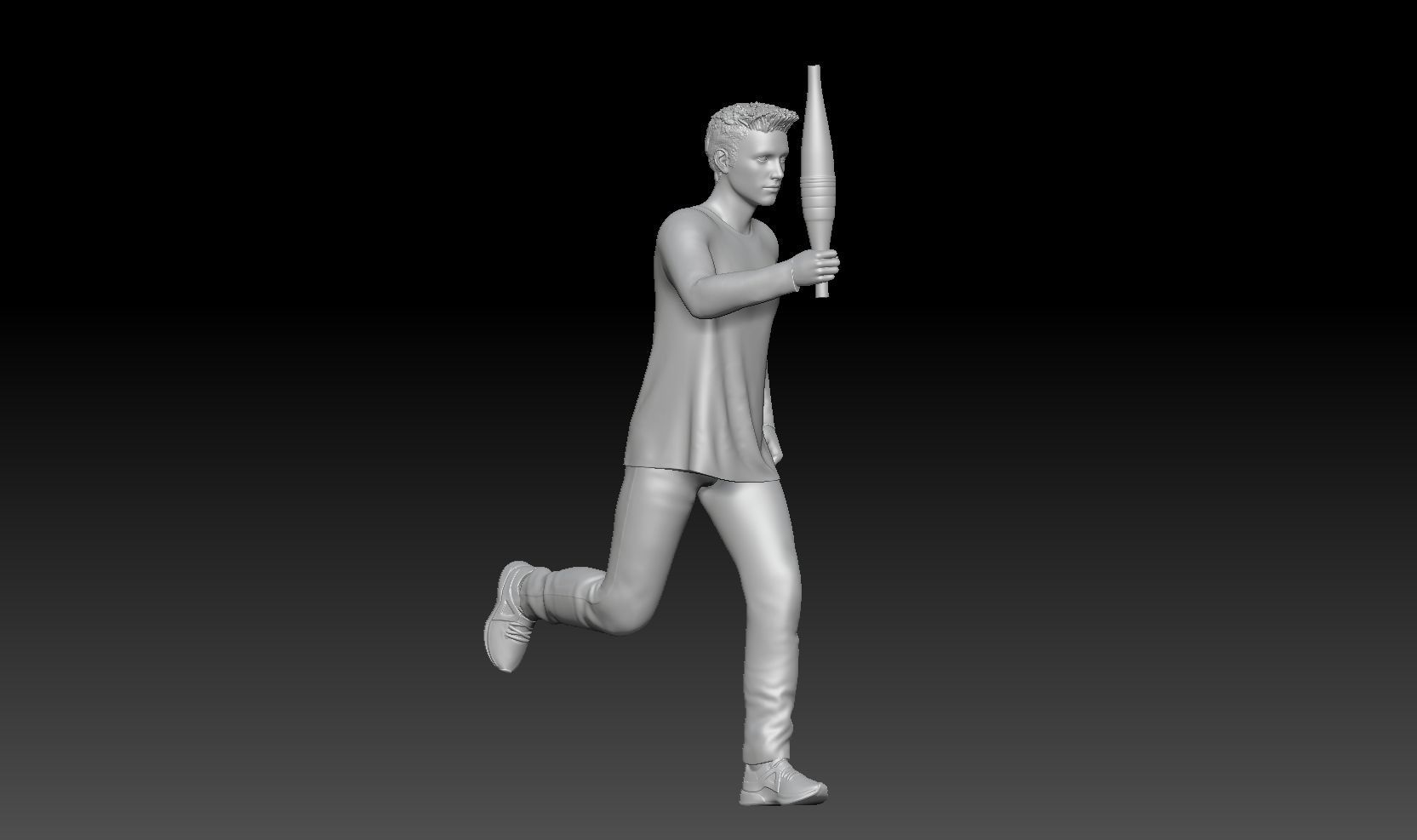 OLYMPIC TORCH 2024 FRANCE 3 3D print model_3