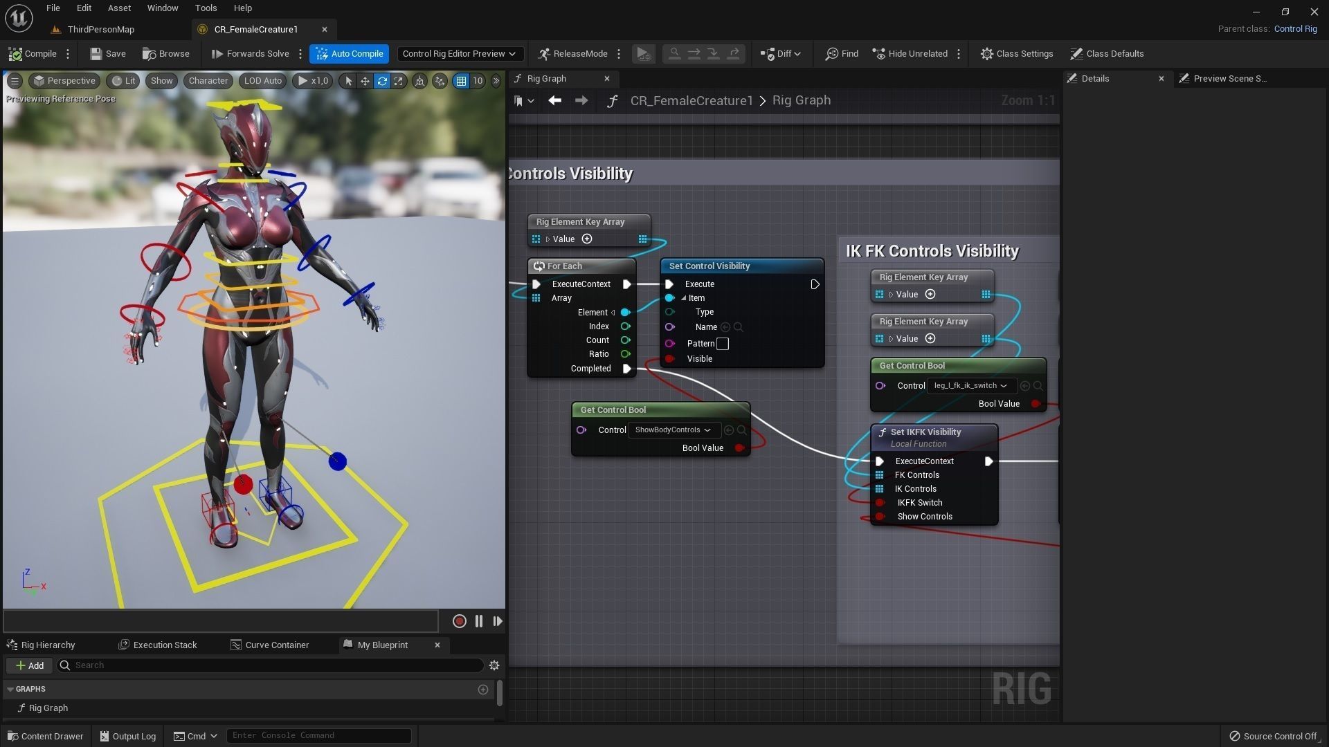 Female Creature 1 Low-poly 3D model_8