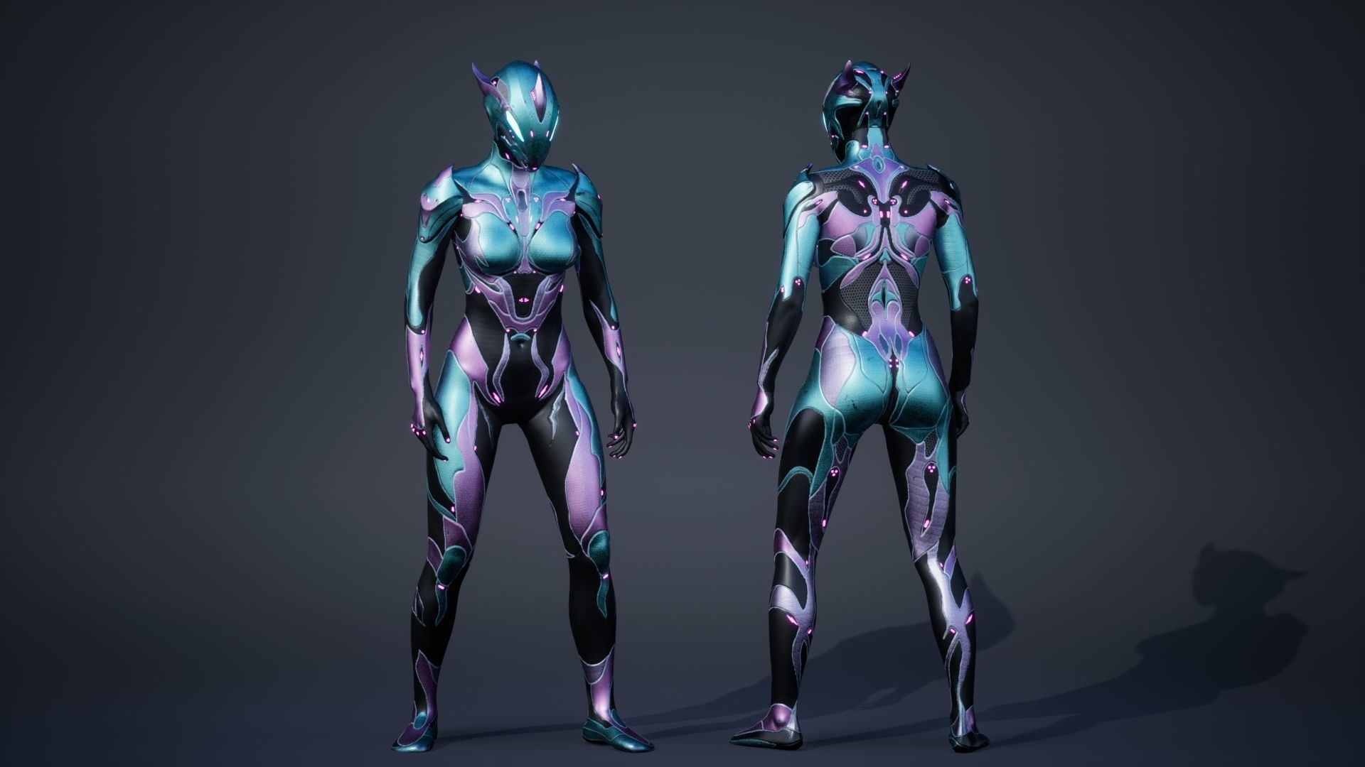 Female Creature 1 Low-poly 3D model_19