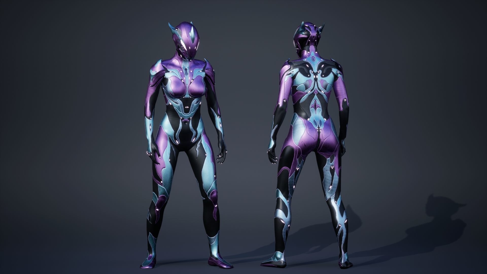 Female Creature 1 Low-poly 3D model_17