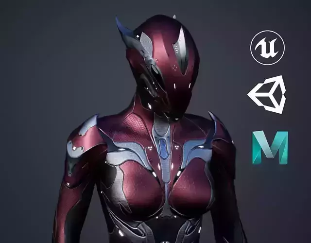 Female Creature 1 Low-poly 3D model