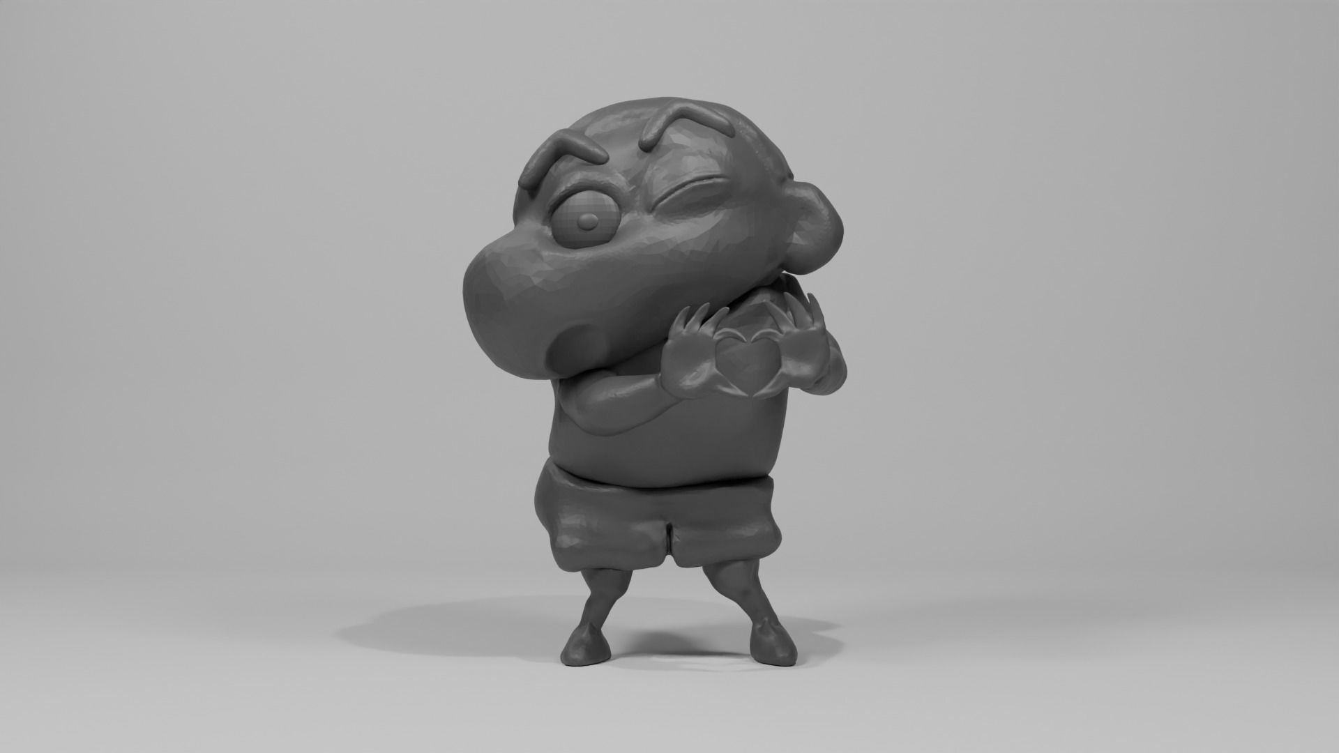 Crayon Shin-Chan Heart 3D print model_2