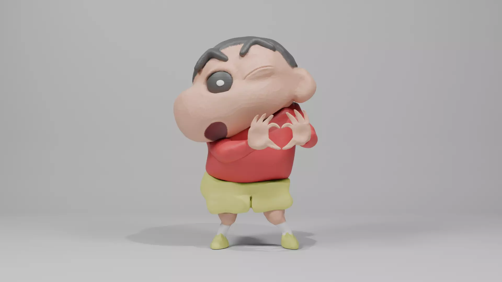 Crayon Shin-Chan Heart 3D print model_0