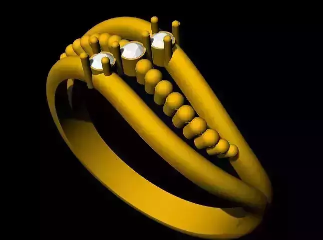 Cluster ring 3dm file