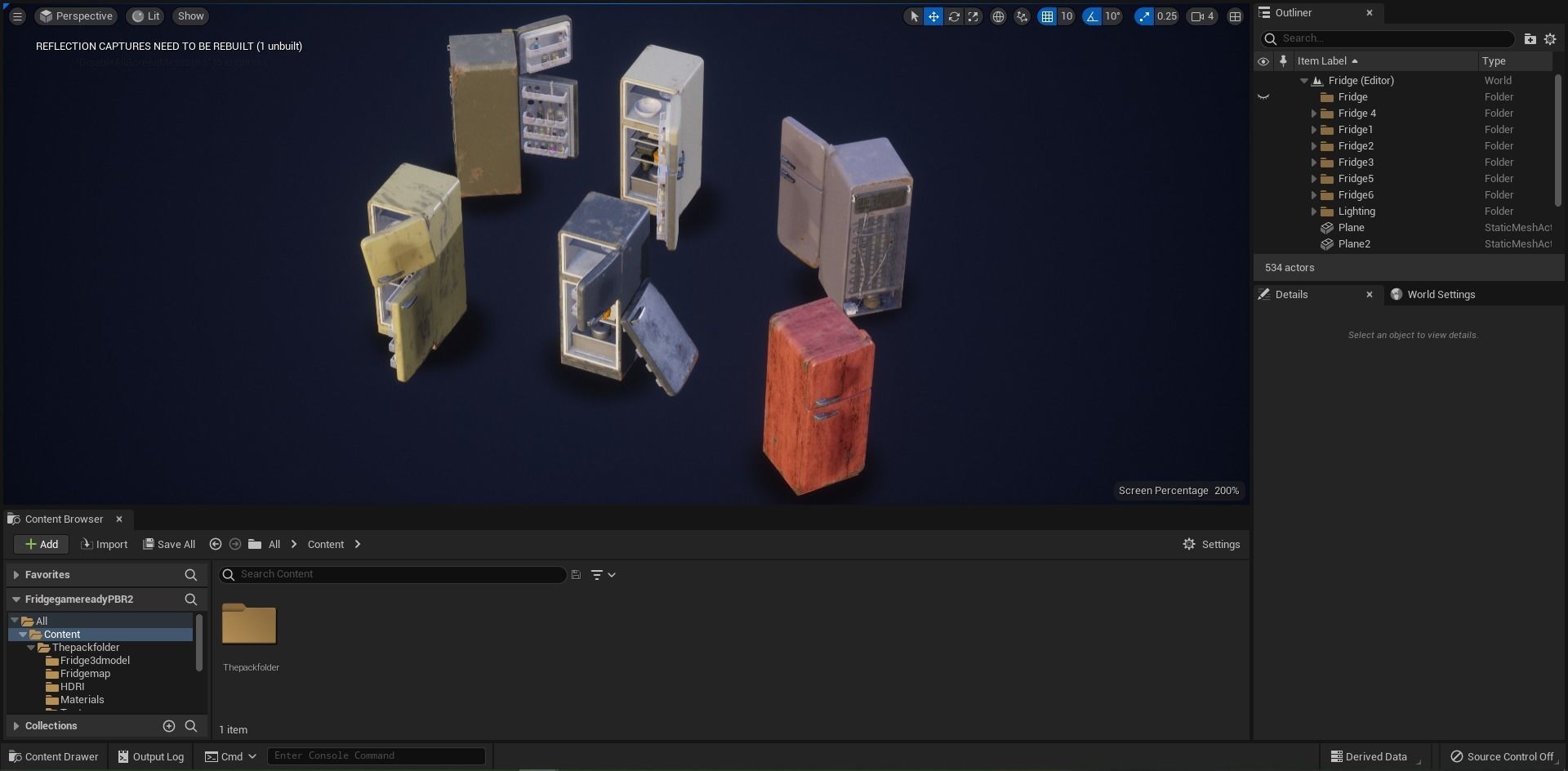 Fridge game ready PBR refrigerator and freezer 2 Low-poly 3D model_17