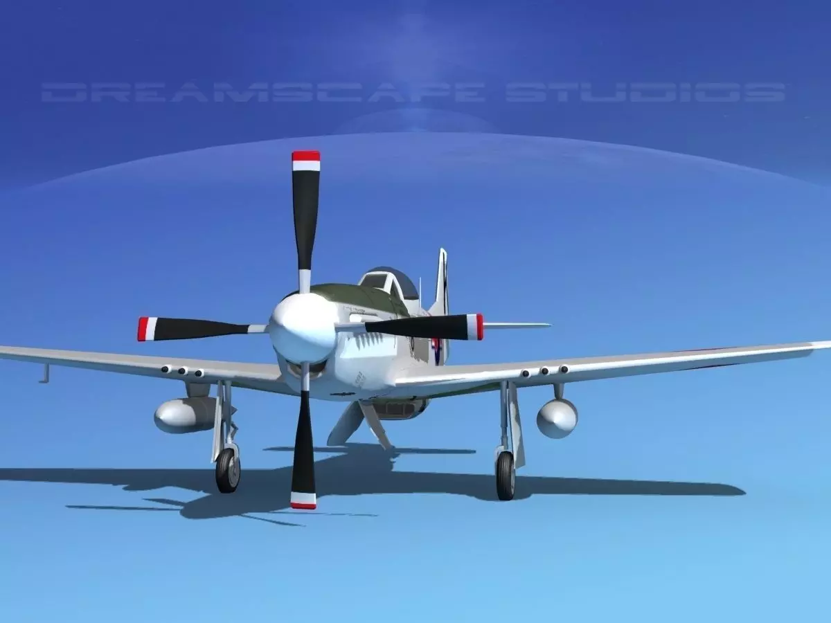 P-51D Mustang Korean Air Force 3D model