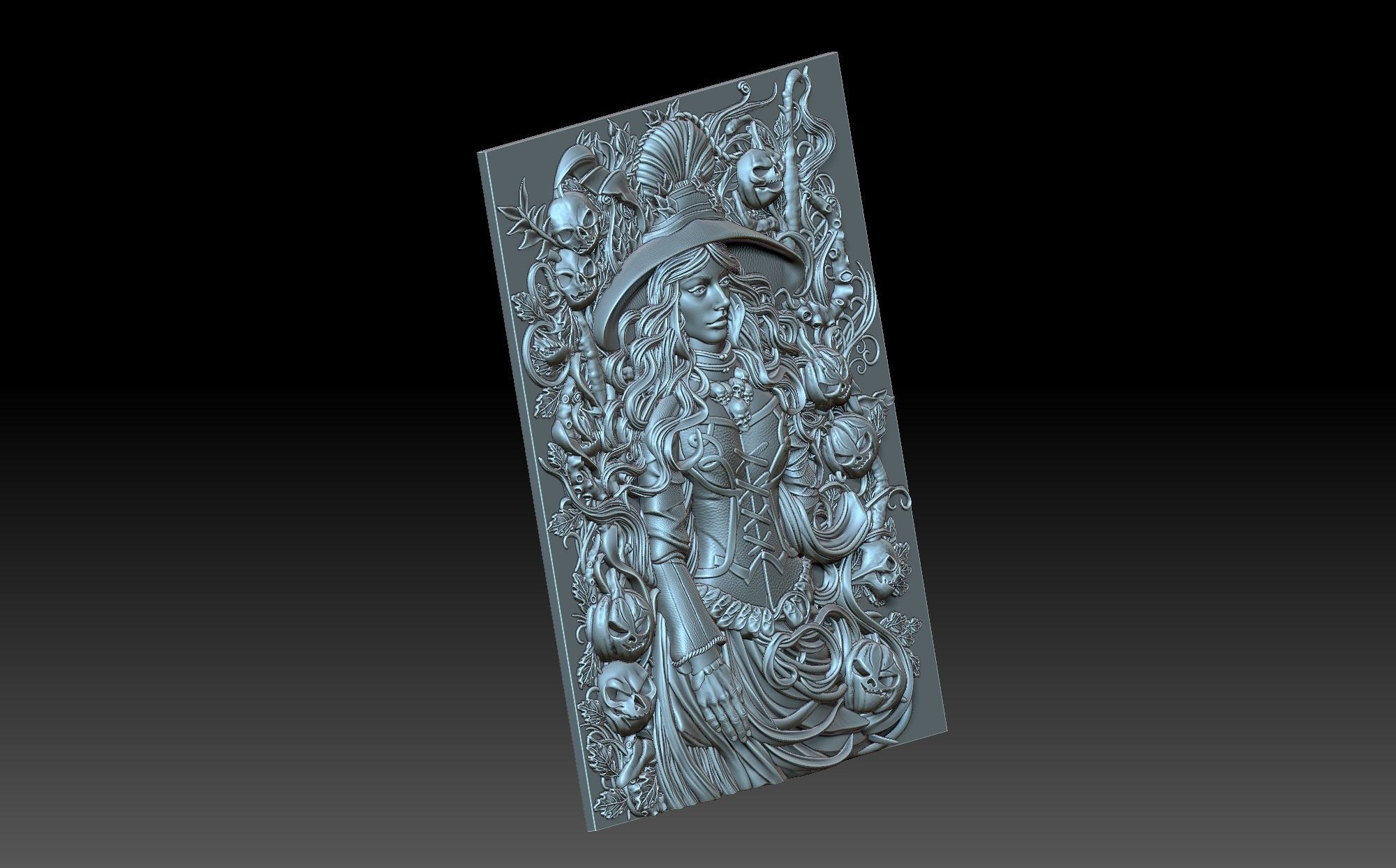 Witch 3D print model_5