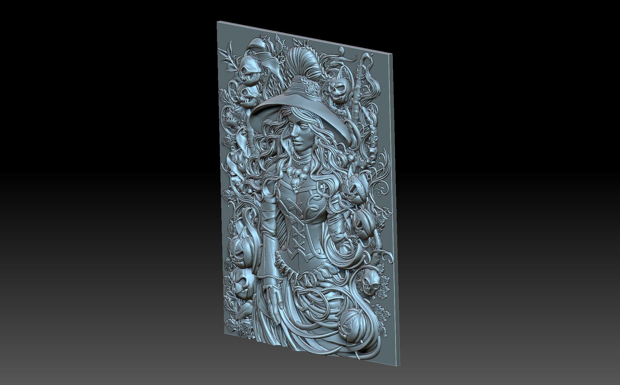 Witch 3D print model_6