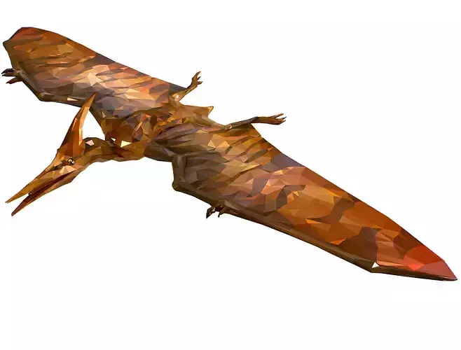 Dinosaur Pteranodon LowPoly Art Polyart Low-poly 3D model