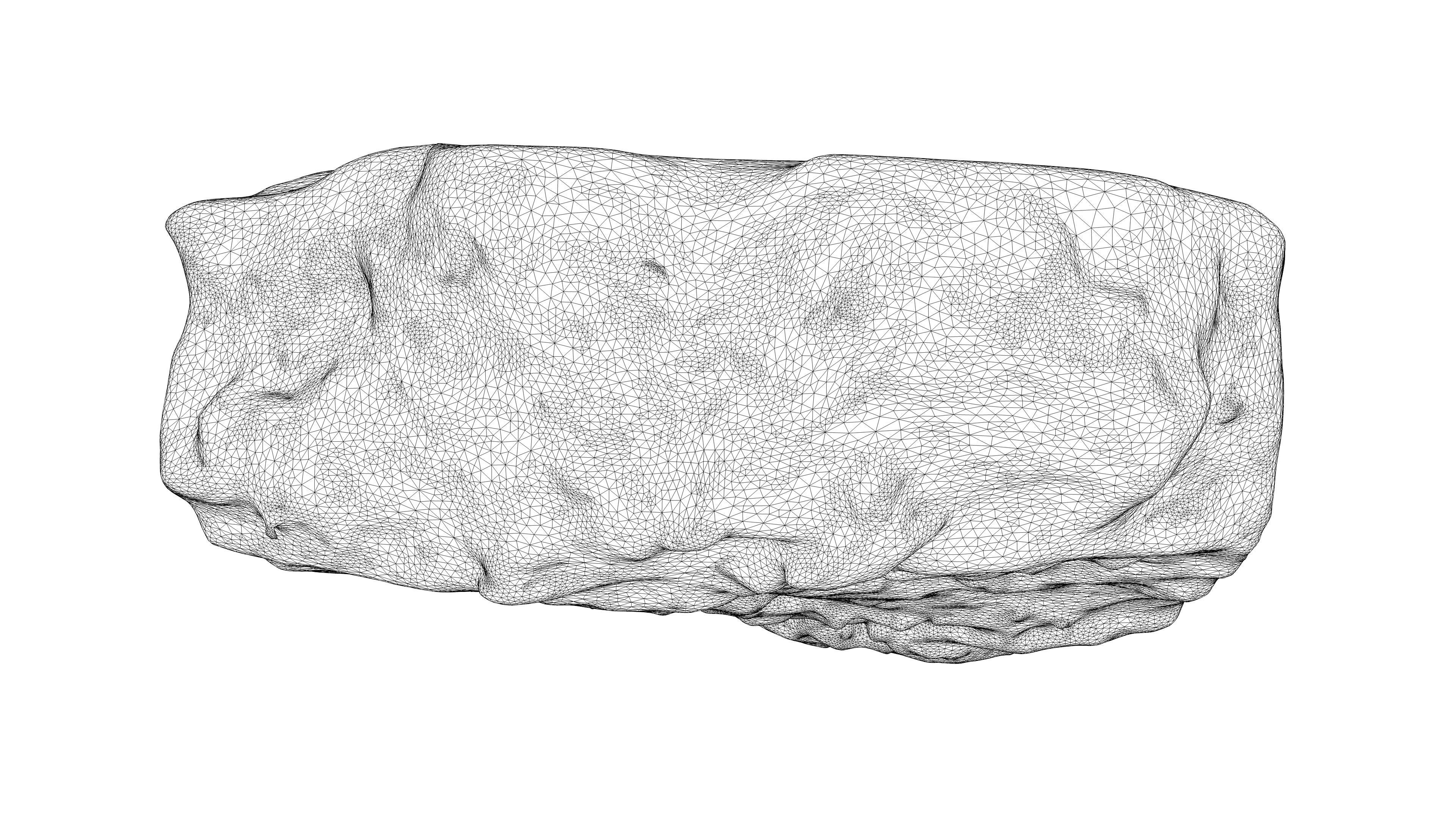 Photorealistic 3D scan of rock stone Low-poly 3D model_20