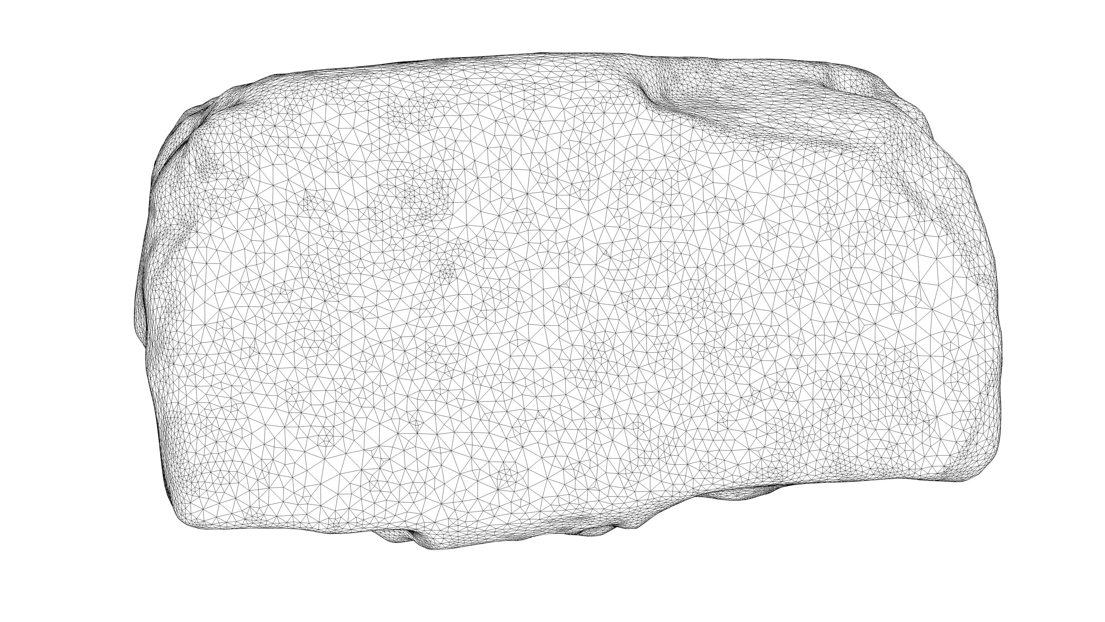 Photorealistic 3D scan of rock stone Low-poly 3D model_22