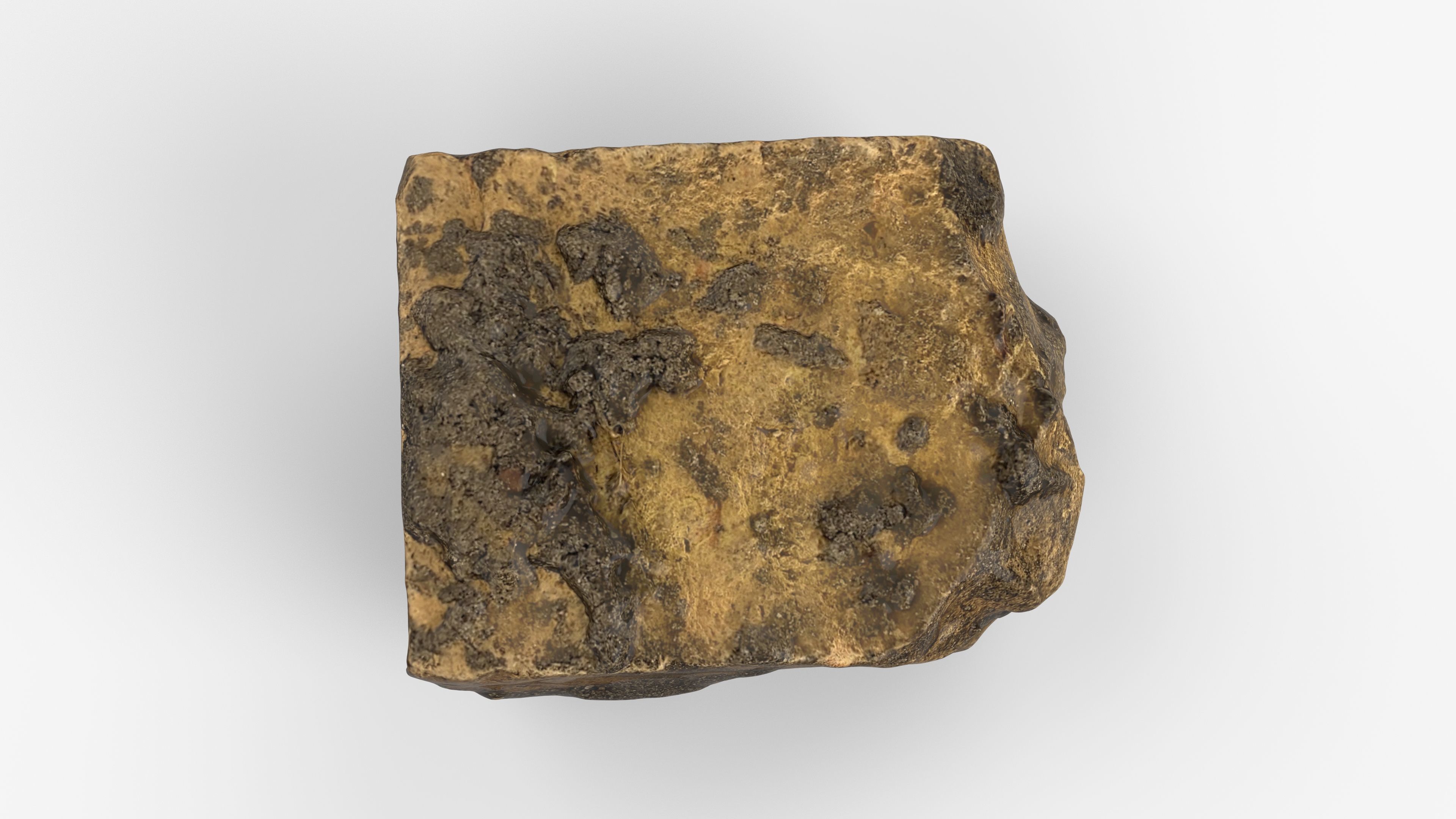 Photorealistic 3D scan of rock stone Low-poly 3D model_7