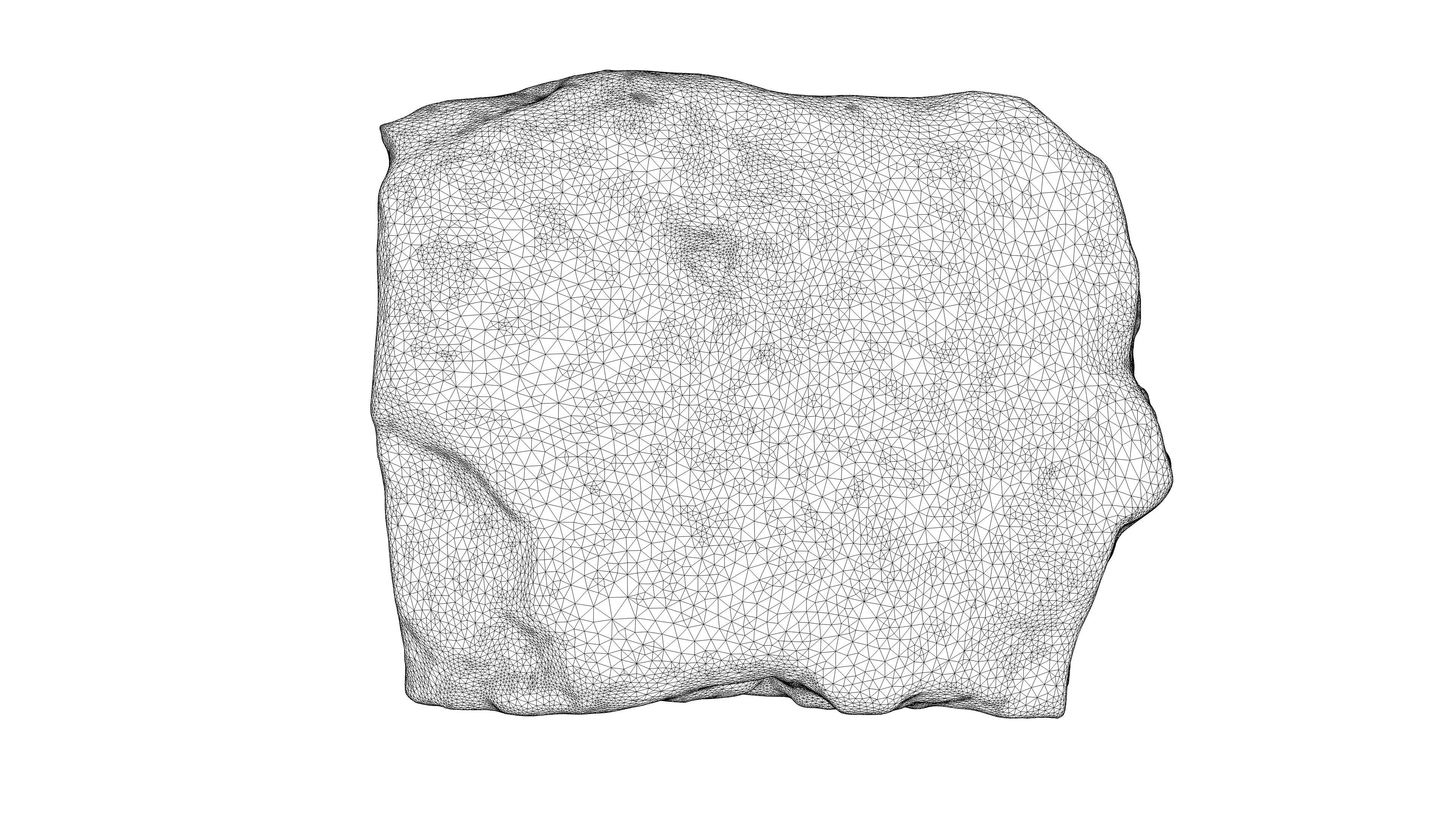 Photorealistic 3D scan of rock stone Low-poly 3D model_23