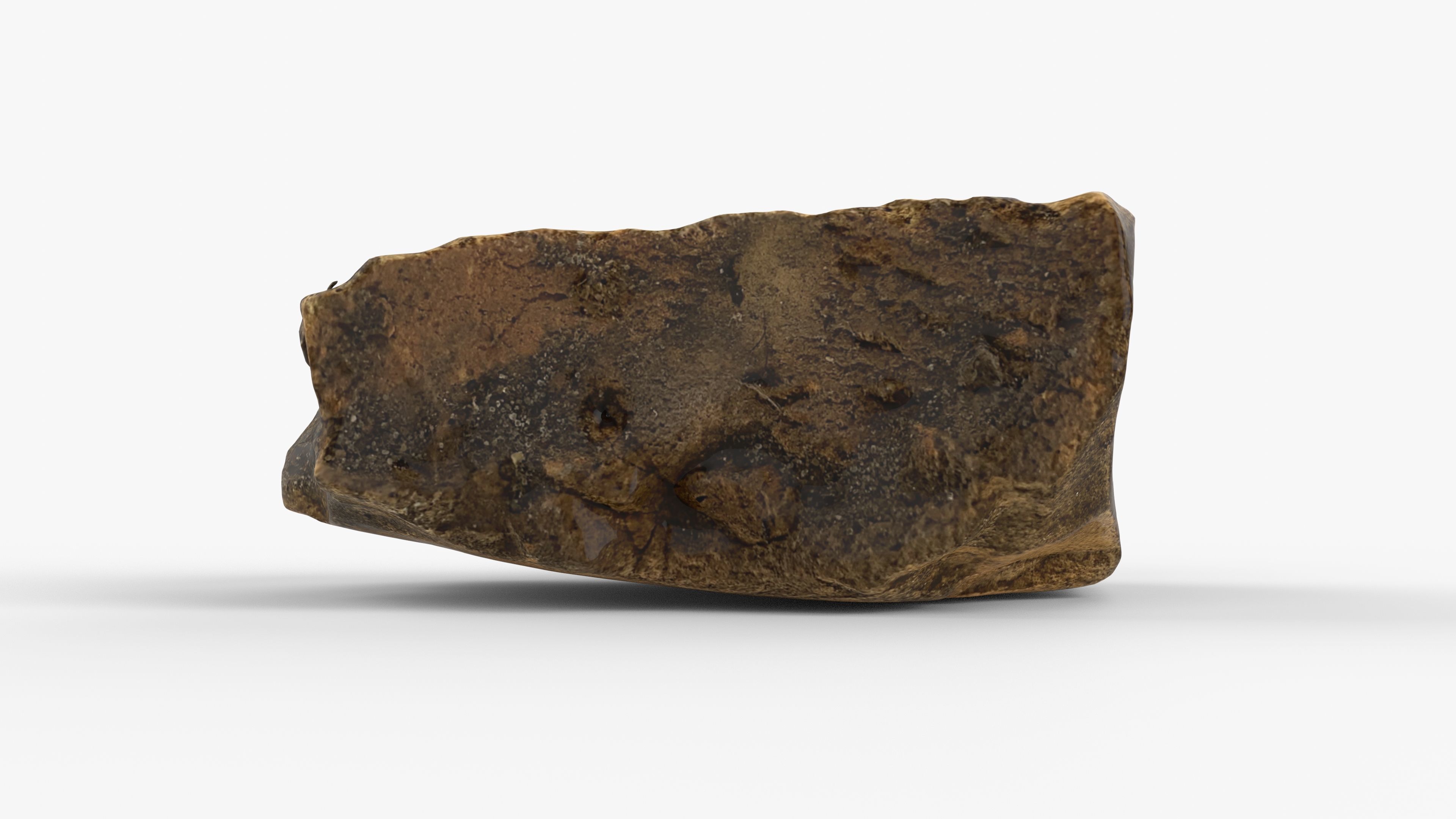 Photorealistic 3D scan of rock stone Low-poly 3D model_6