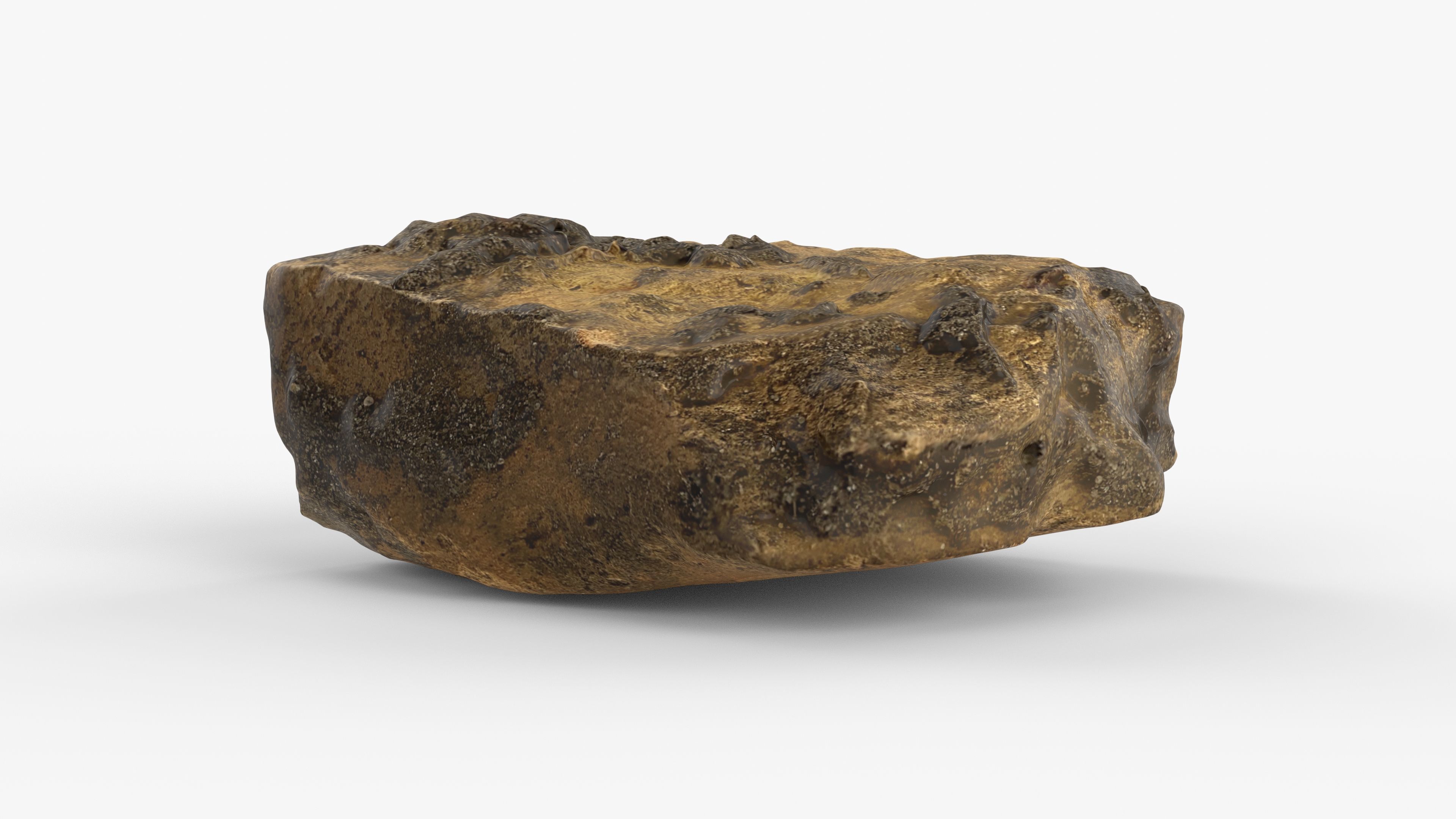 Photorealistic 3D scan of rock stone Low-poly 3D model_8
