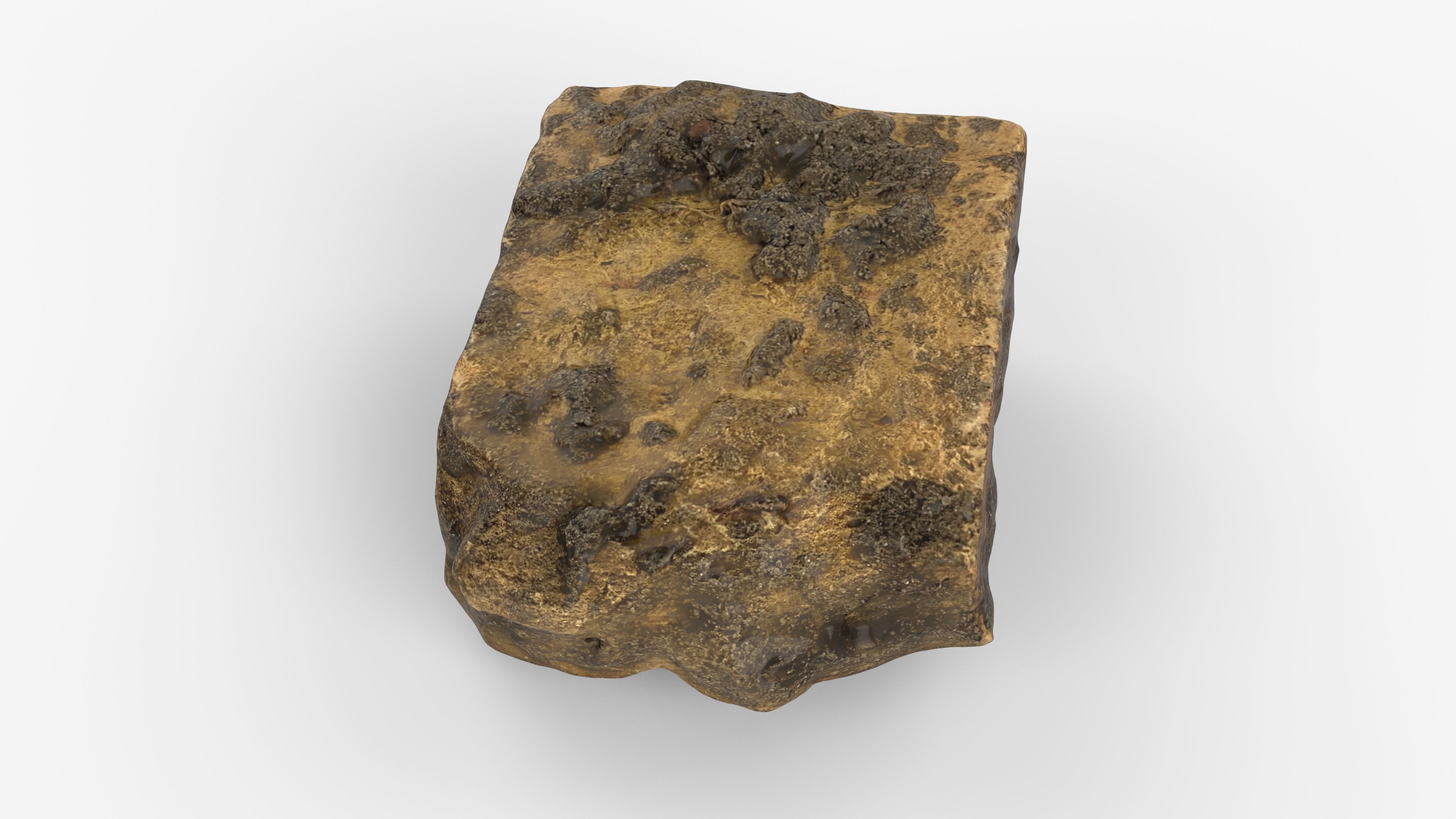Photorealistic 3D scan of rock stone Low-poly 3D model_5