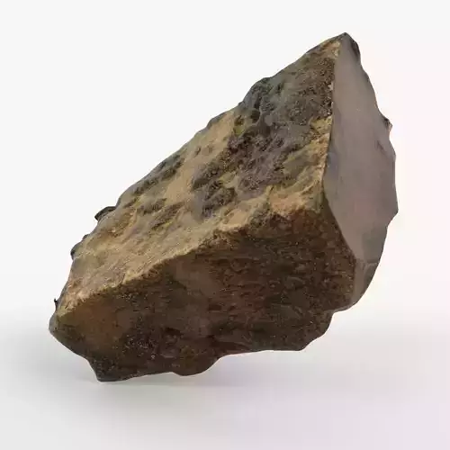 Photorealistic 3D scan of rock stone Low-poly 3D model