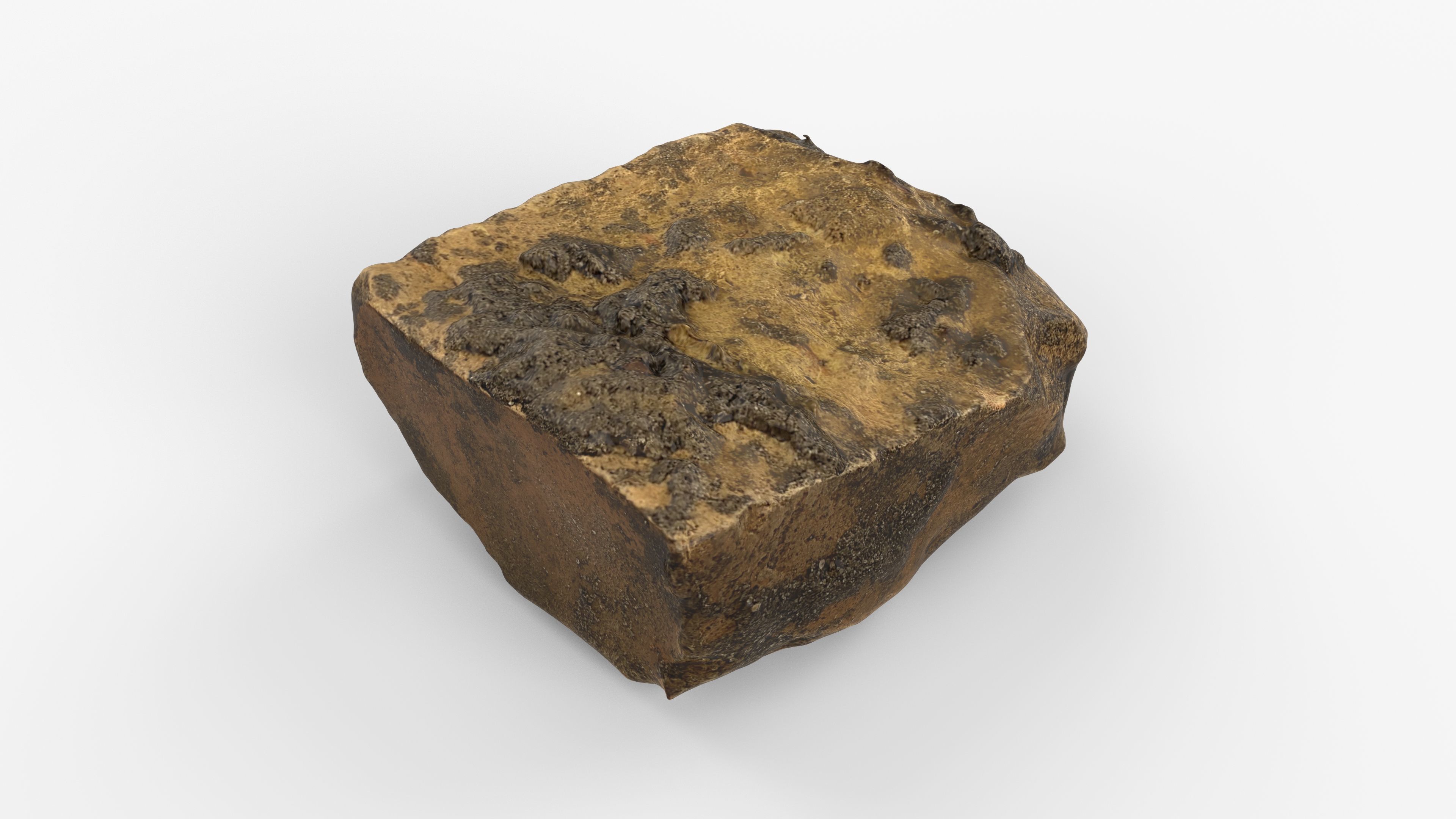 Photorealistic 3D scan of rock stone Low-poly 3D model_12