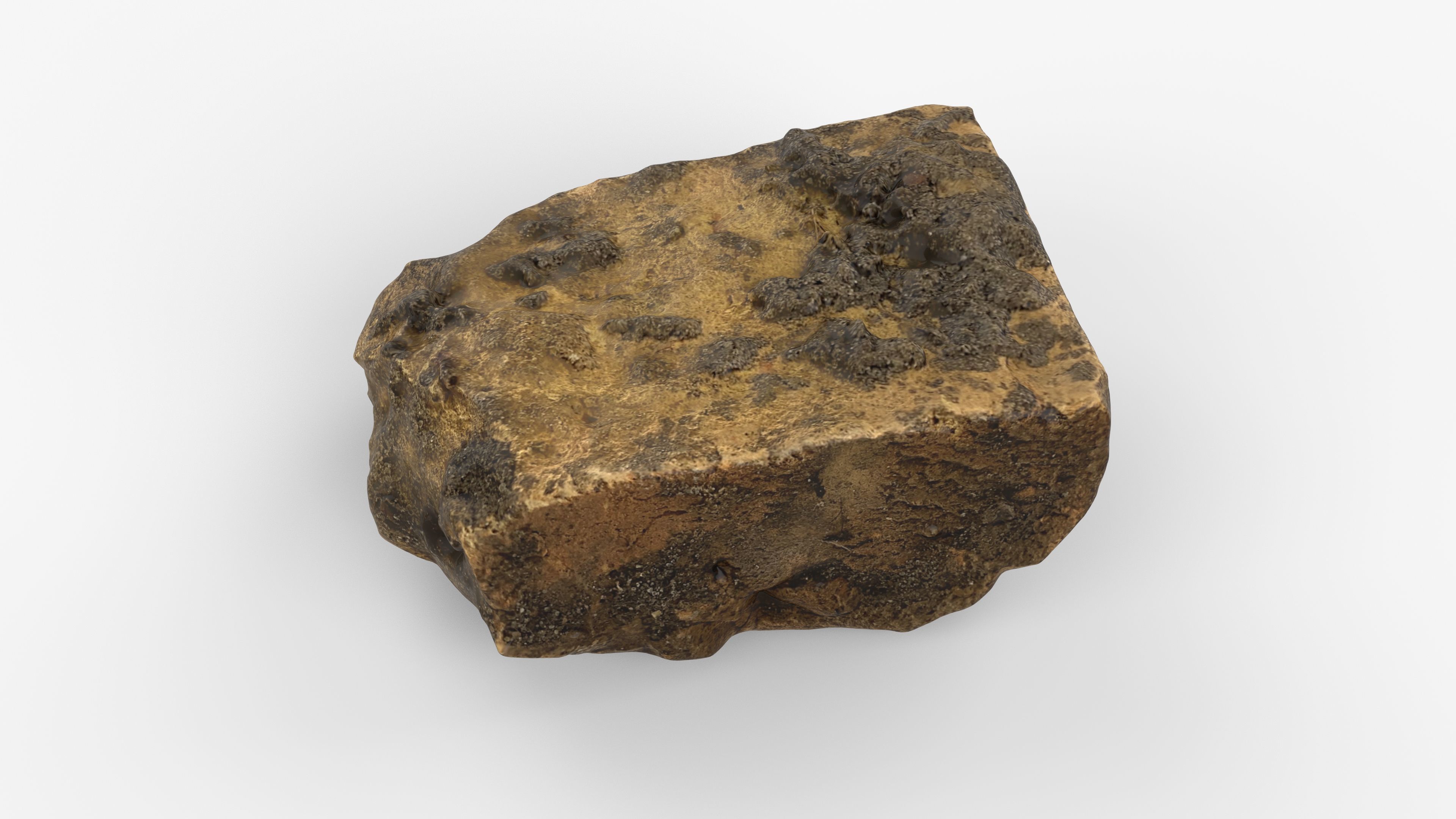 Photorealistic 3D scan of rock stone Low-poly 3D model_13