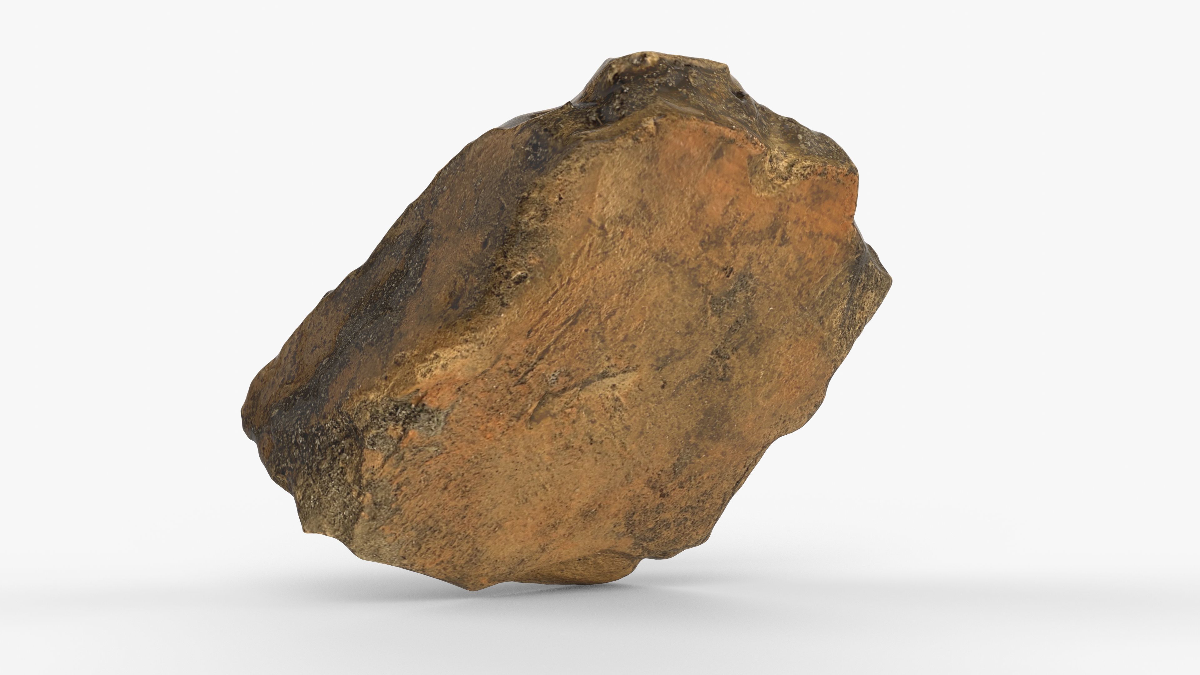 Photorealistic 3D scan of rock stone Low-poly 3D model_9