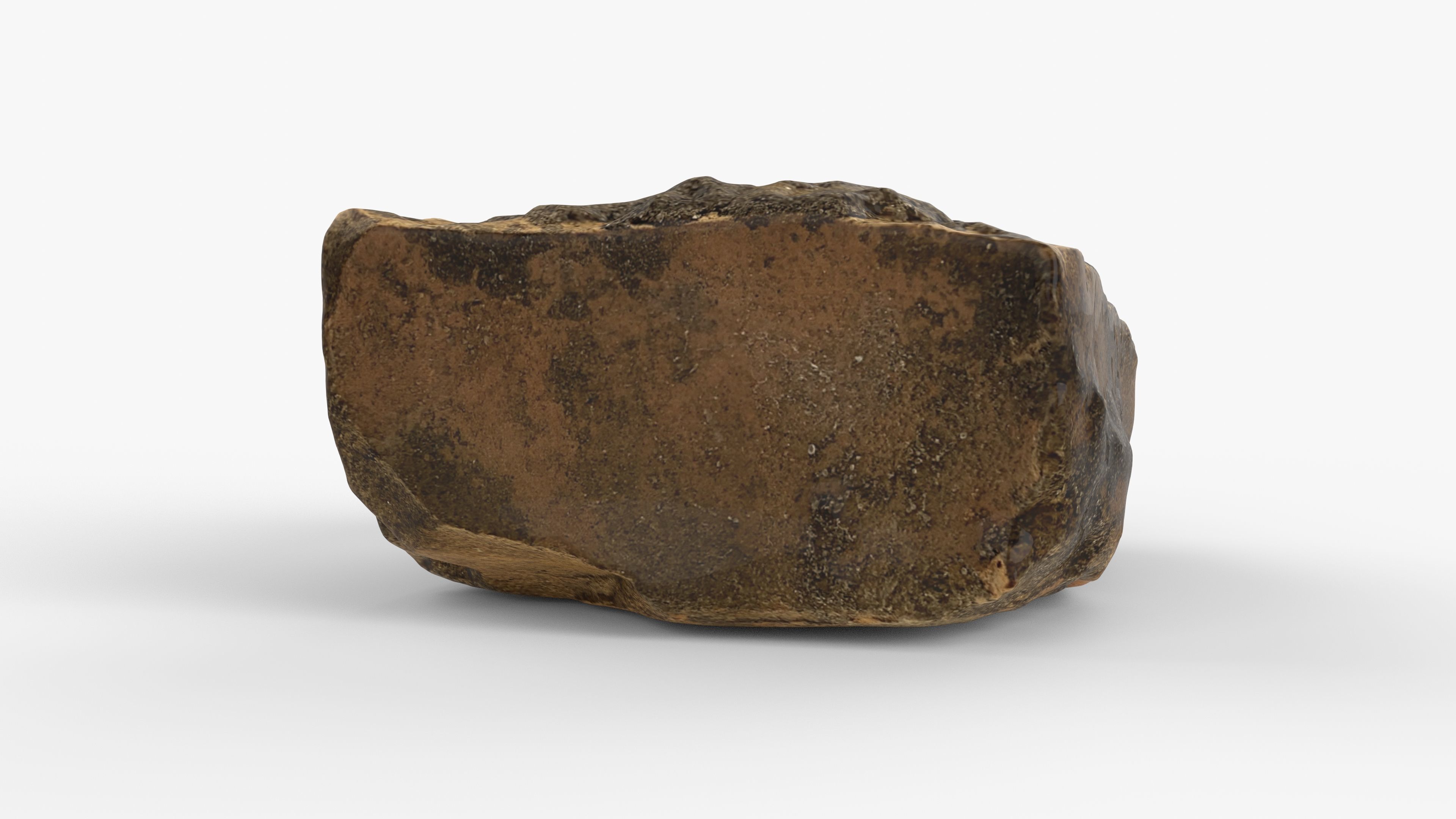 Photorealistic 3D scan of rock stone Low-poly 3D model_4