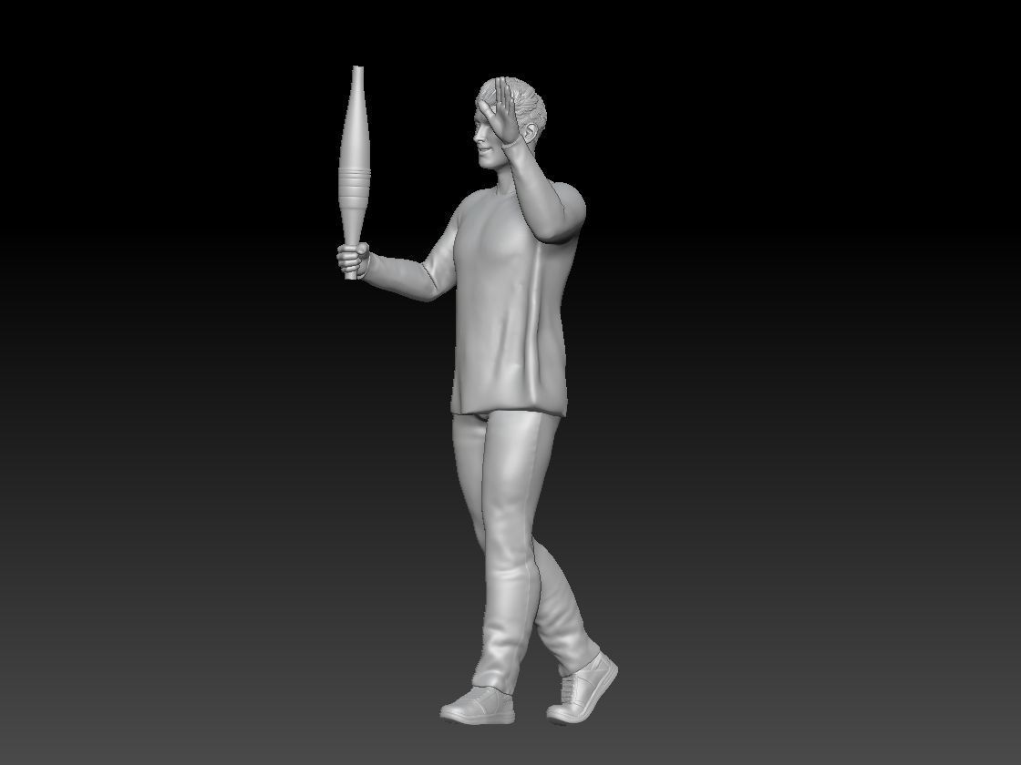 OLYMPIC TORCH 2024 FRANCE 4 3D print model_1