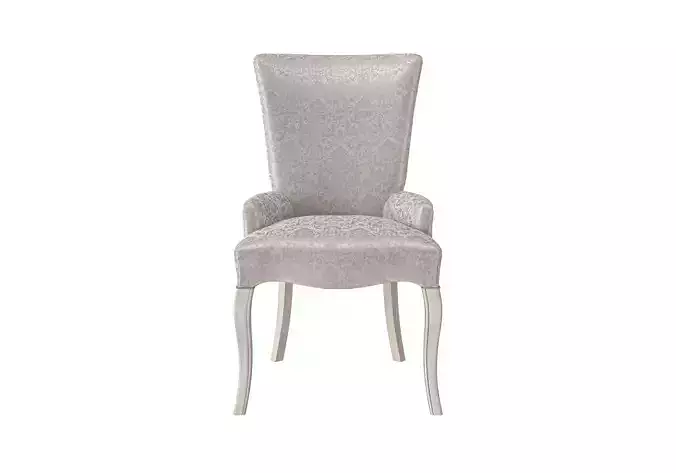 Leather chair with armrests by MODENESE 3D model