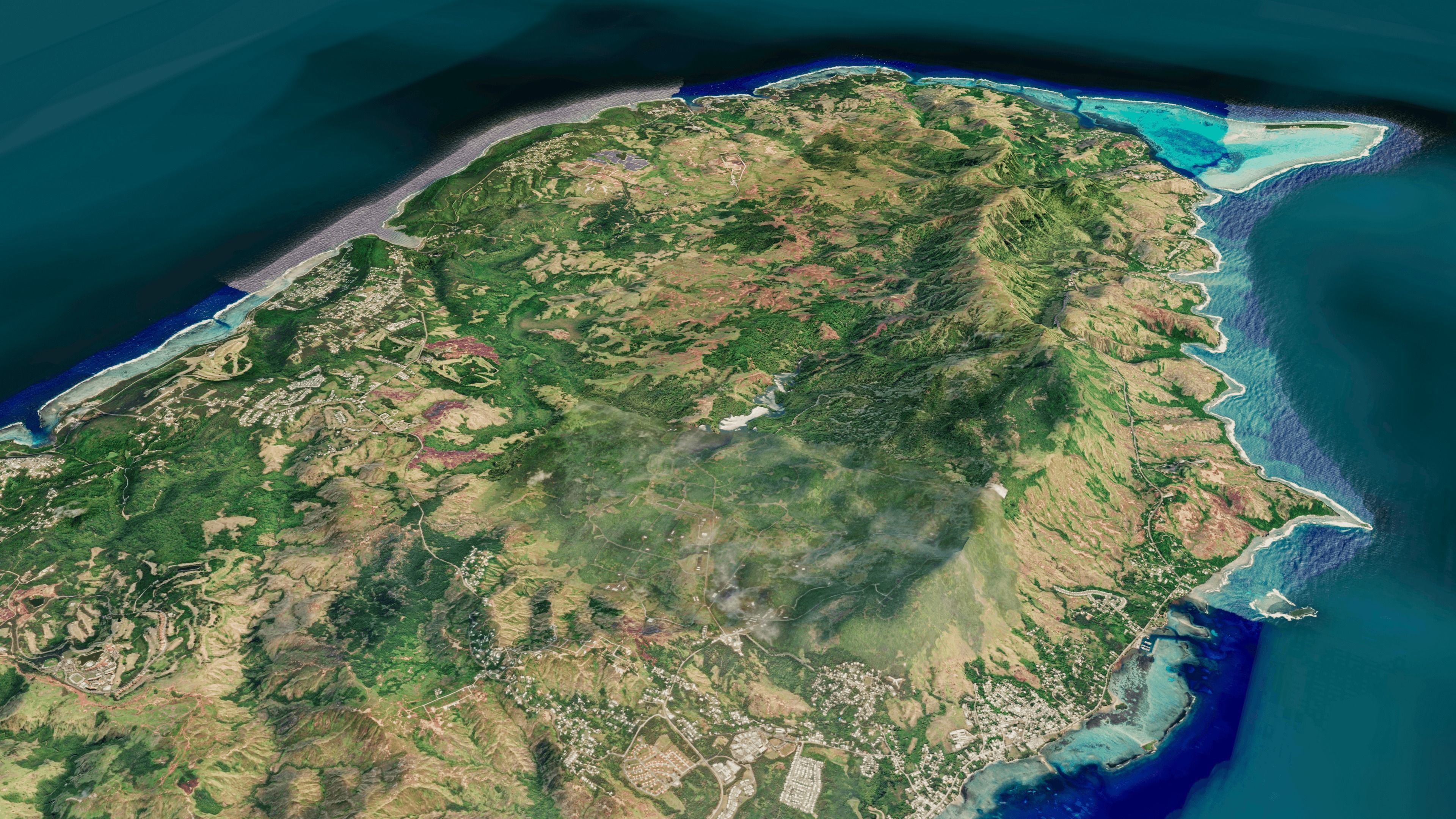 Guam Island 3d model terrain Low-poly 3D model_11