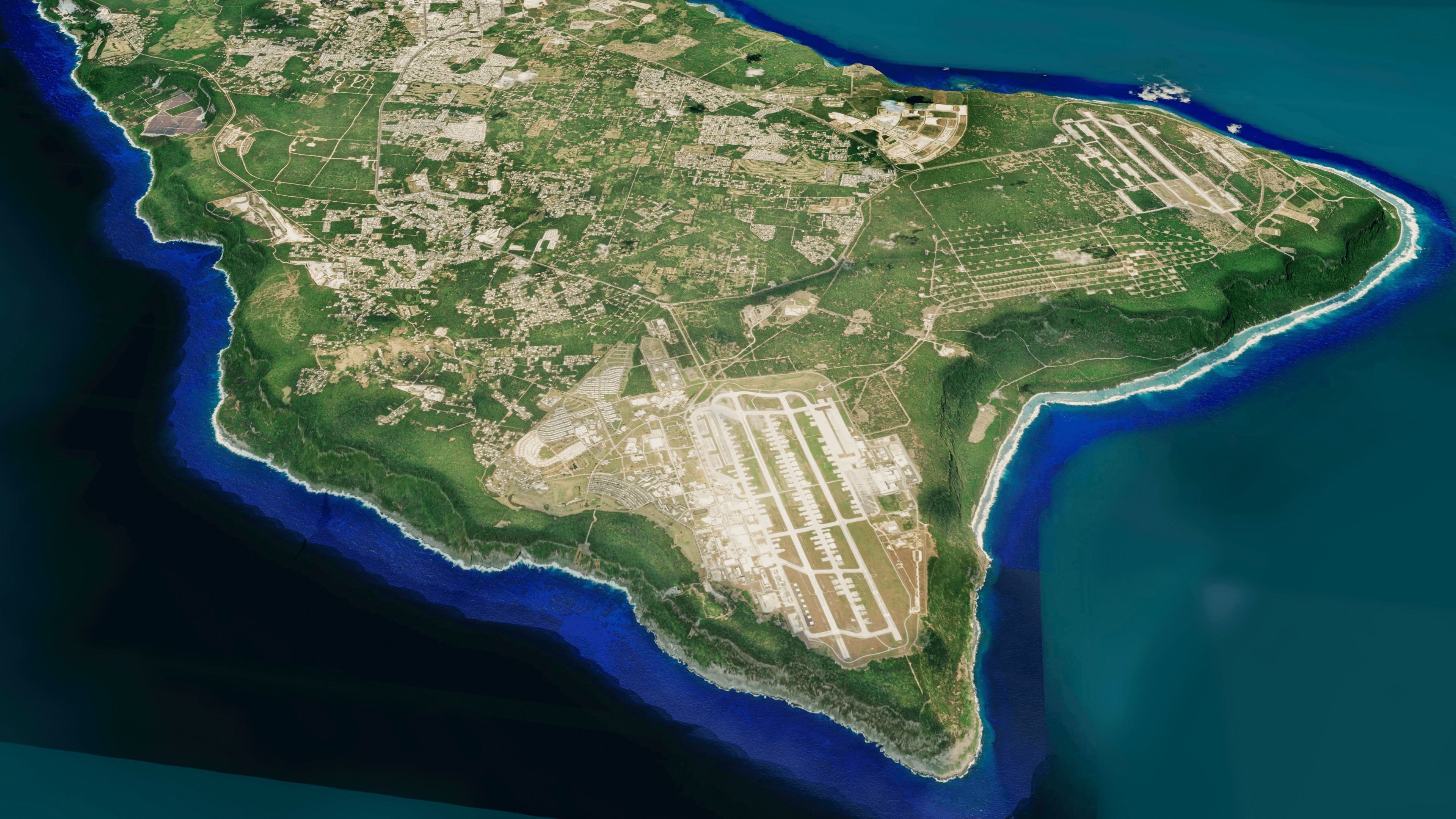 Guam Island 3d model terrain Low-poly 3D model_6