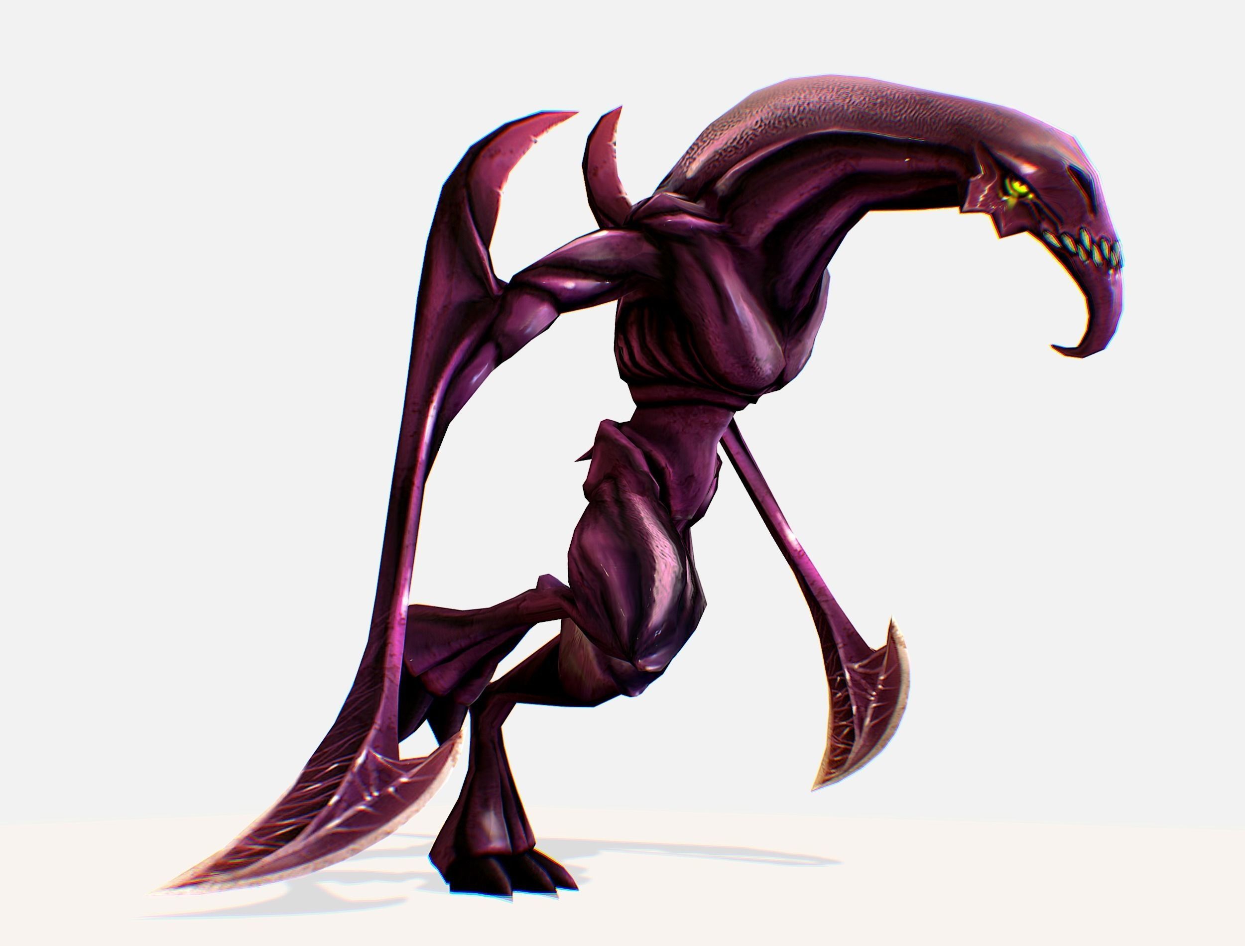 Animated Red Monster Goblin Troll Low-poly 3D model_3