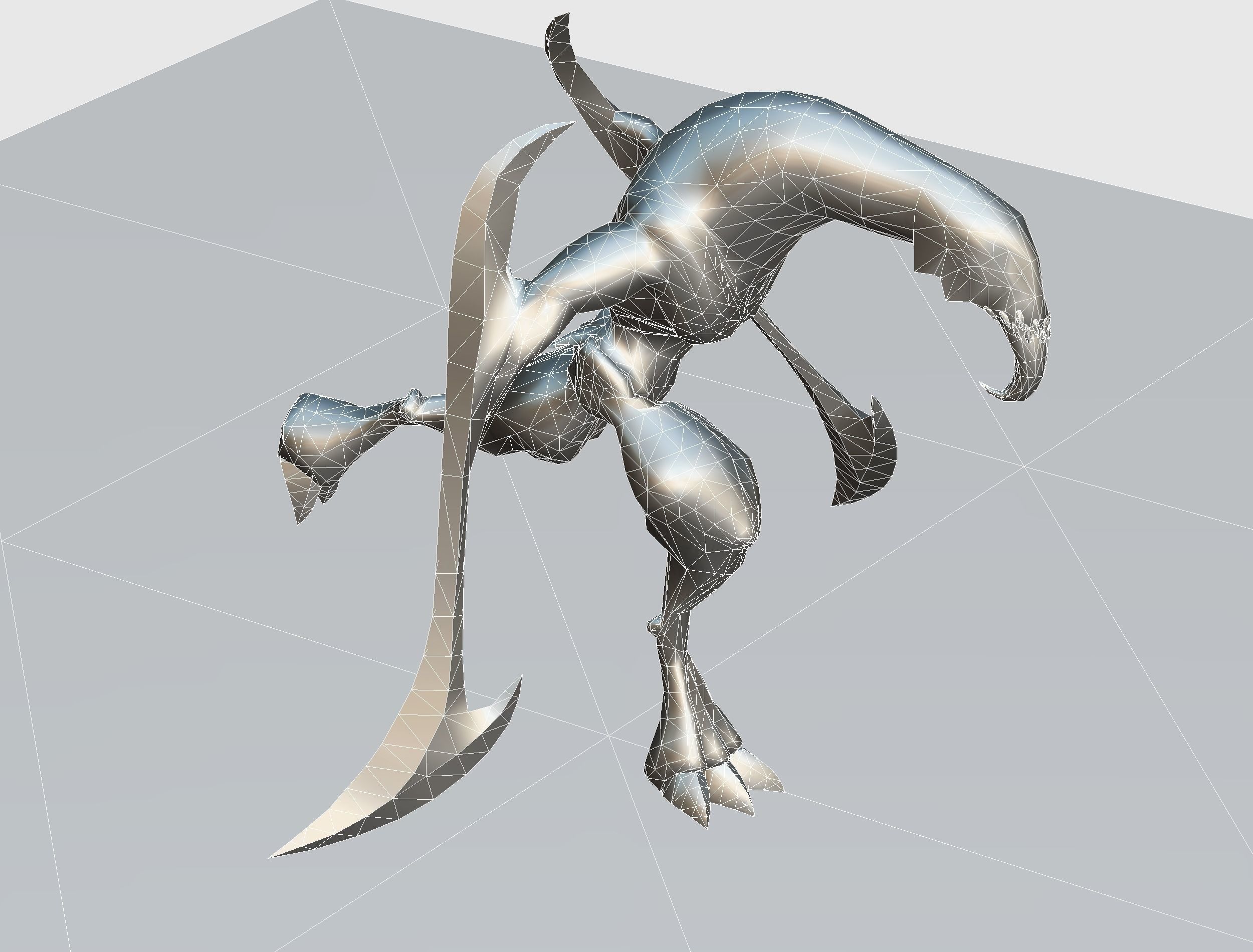 Animated Red Monster Goblin Troll Low-poly 3D model_51