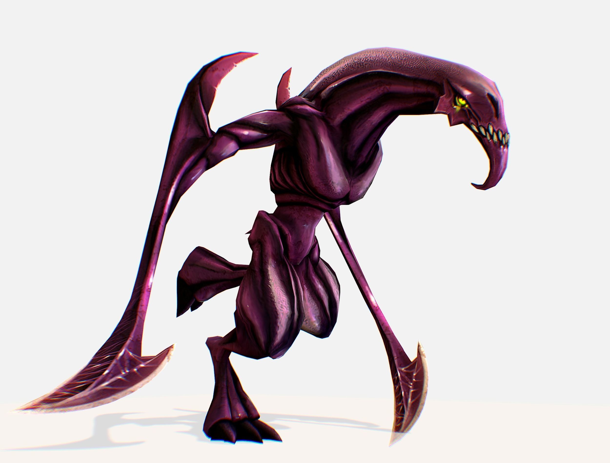 Animated Red Monster Goblin Troll Low-poly 3D model_14