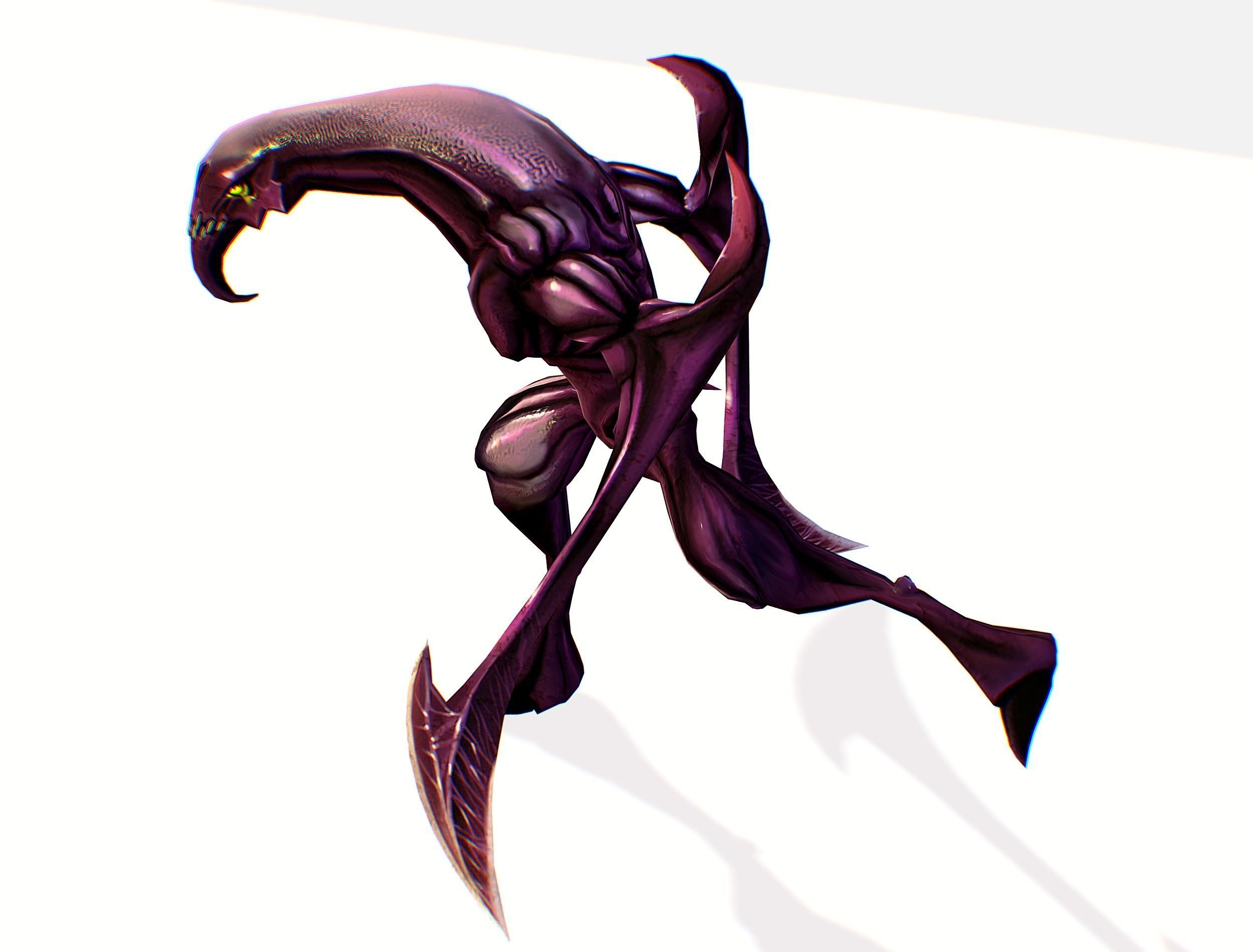 Animated Red Monster Goblin Troll Low-poly 3D model_47