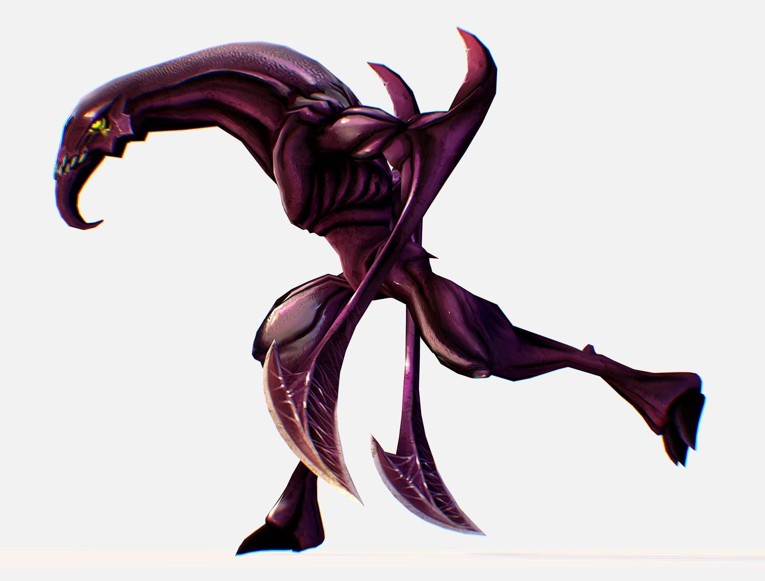 Animated Red Monster Goblin Troll Low-poly 3D model_31