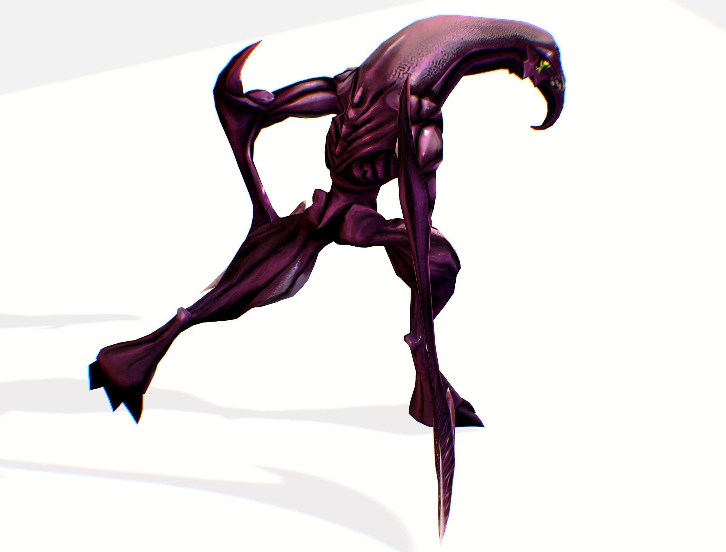 Animated Red Monster Goblin Troll Low-poly 3D model_49