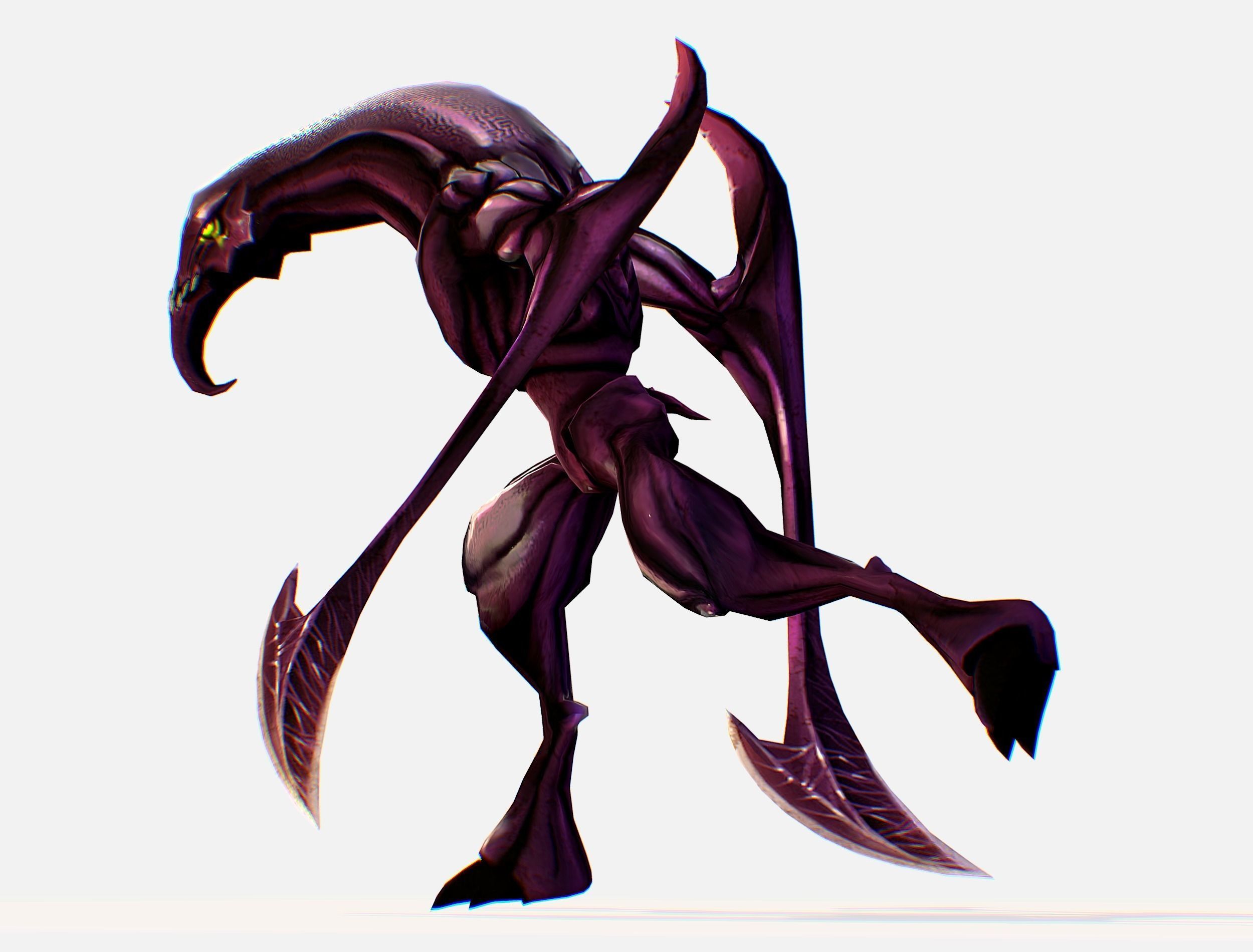 Animated Red Monster Goblin Troll Low-poly 3D model_30