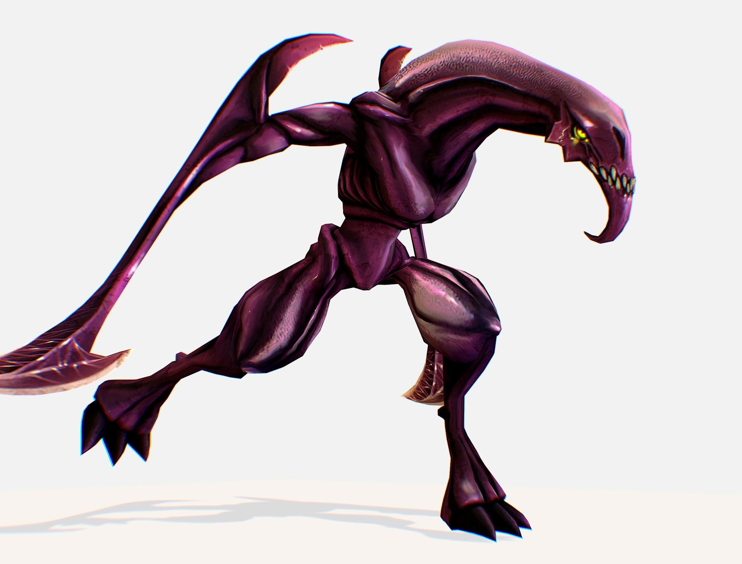 Animated Red Monster Goblin Troll Low-poly 3D model_21