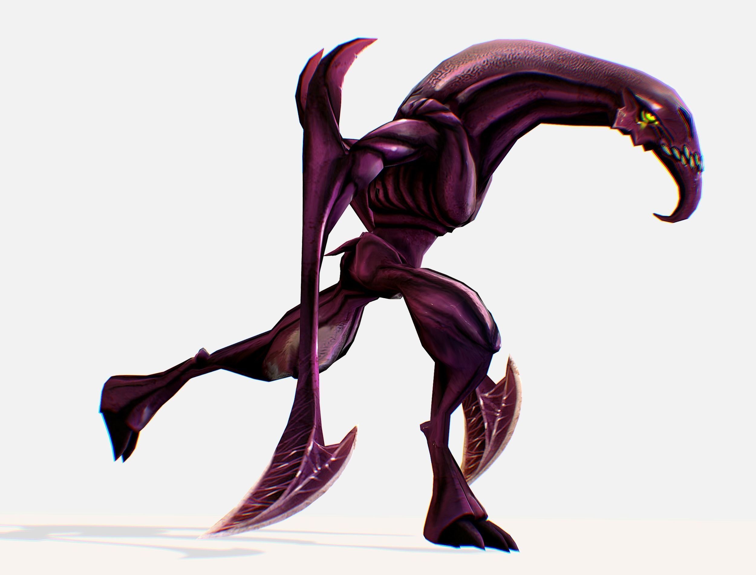 Animated Red Monster Goblin Troll Low-poly 3D model_23