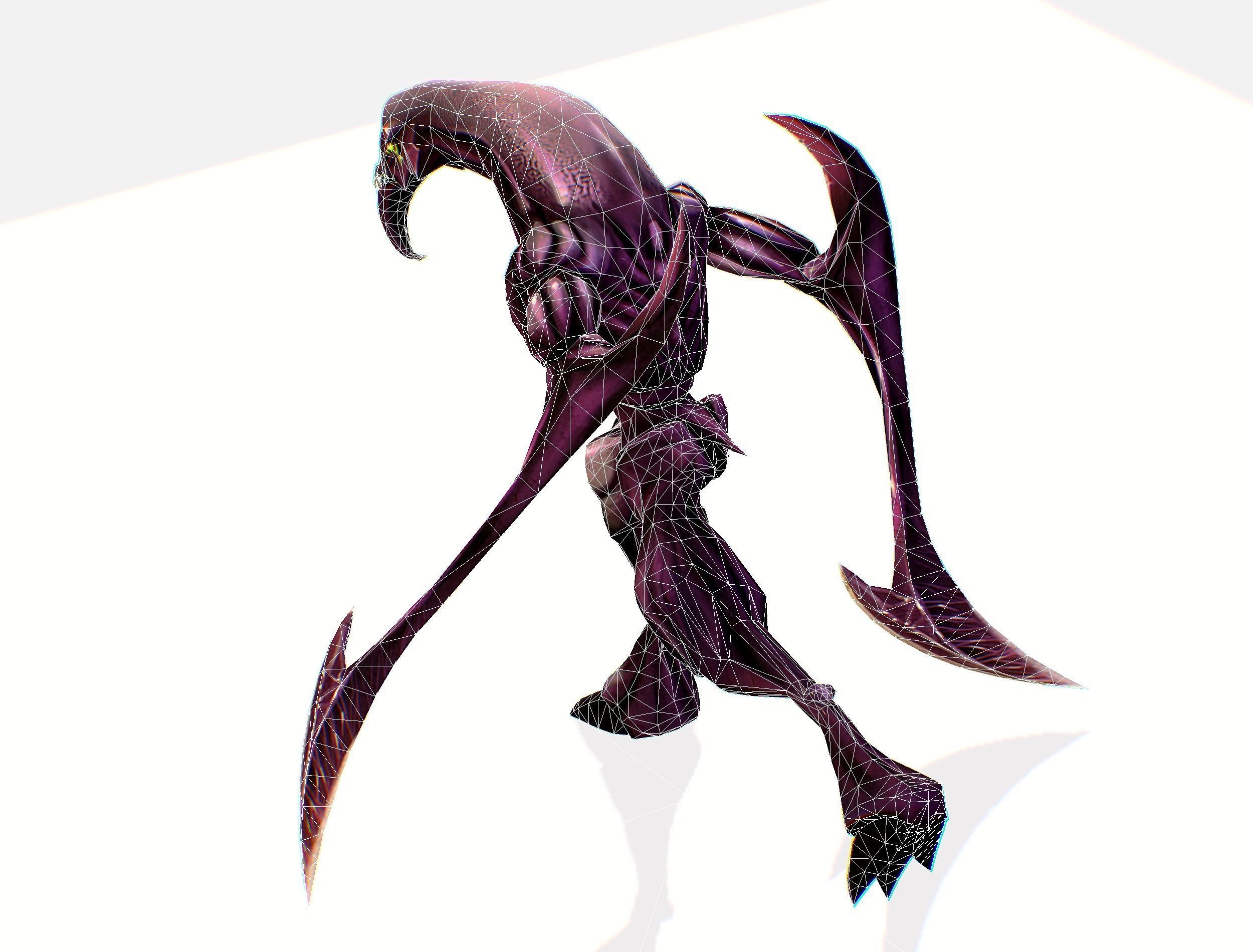 Animated Red Monster Goblin Troll Low-poly 3D model_52